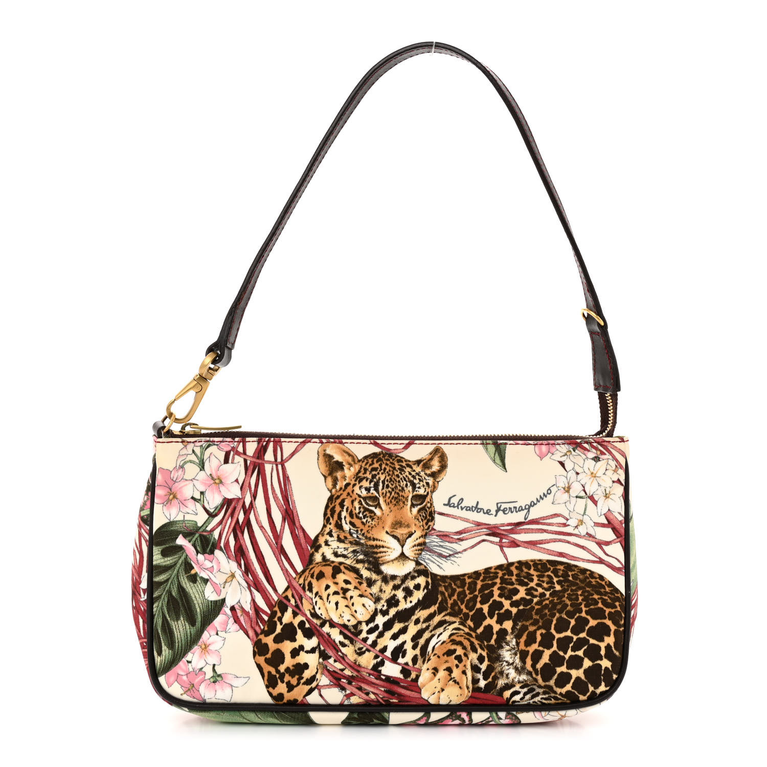 Salvatore Ferragamo パーティバッグ　えんじ色 Salvatore Ferragamo Shoulder Bag – Fashionably Yours