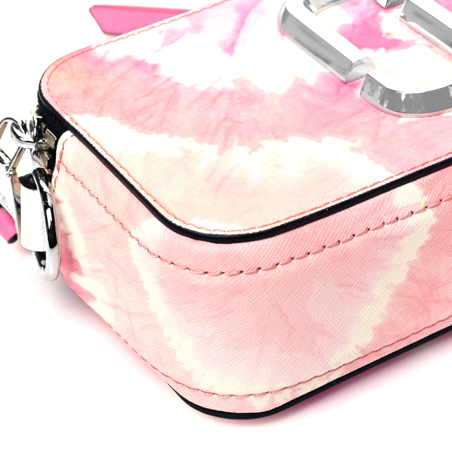 MARC JACOBS Saffiano Tie Dye Small Snapshot Camera Bag Pink