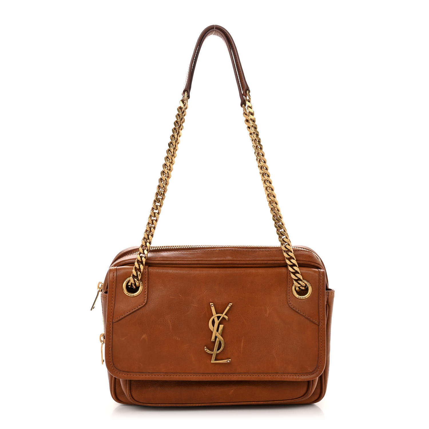【SAINT LAURENT】NIKI SATCHEL SHOULDER BAG SAINT LAURENT Calfskin Monogram Medium Niki Chain Satchel