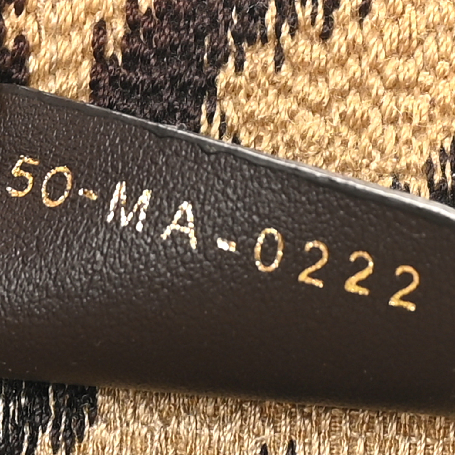 Dior ミッツァ ChristianDior CHRISTIAN DIOR Canvas Mizza Embroidered Small Leopard Book