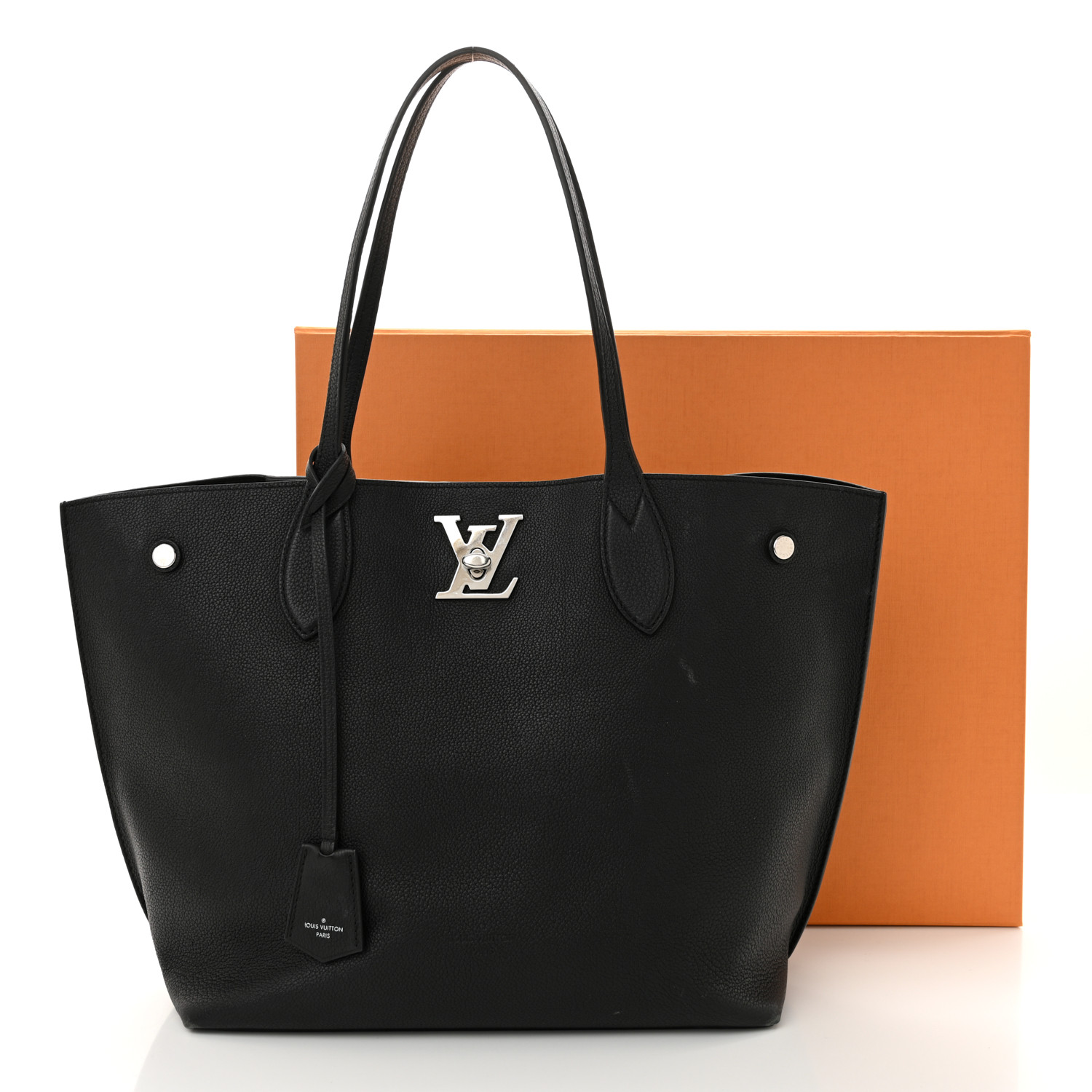 Louis Vuitton Lock Me Go トートバッグ Louis Vuitton Lockme Go Leather Shoulder Tote Bag