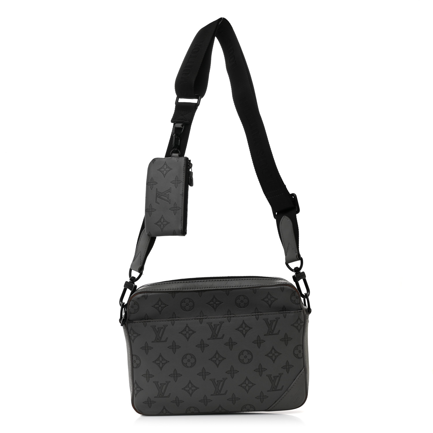 LOUIS VUITTON Calfskin Monogram Shadow Duo Messenger