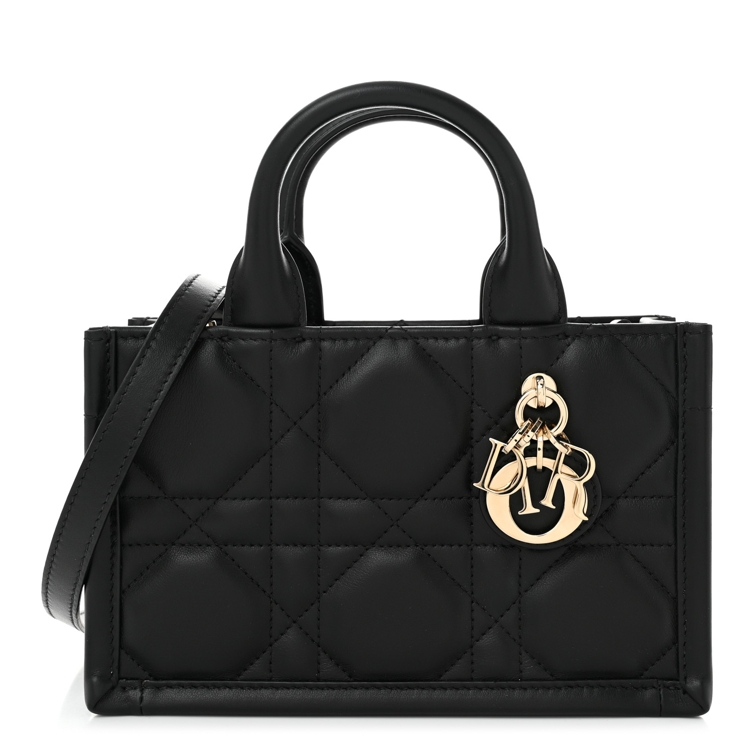 ◆希少◆VINTAGE◆【DIOR】Book Tote*Macrocannage*ミニバッグ CHRISTIAN DIOR Calfksin Macrocannage Mini Book Tote Black
