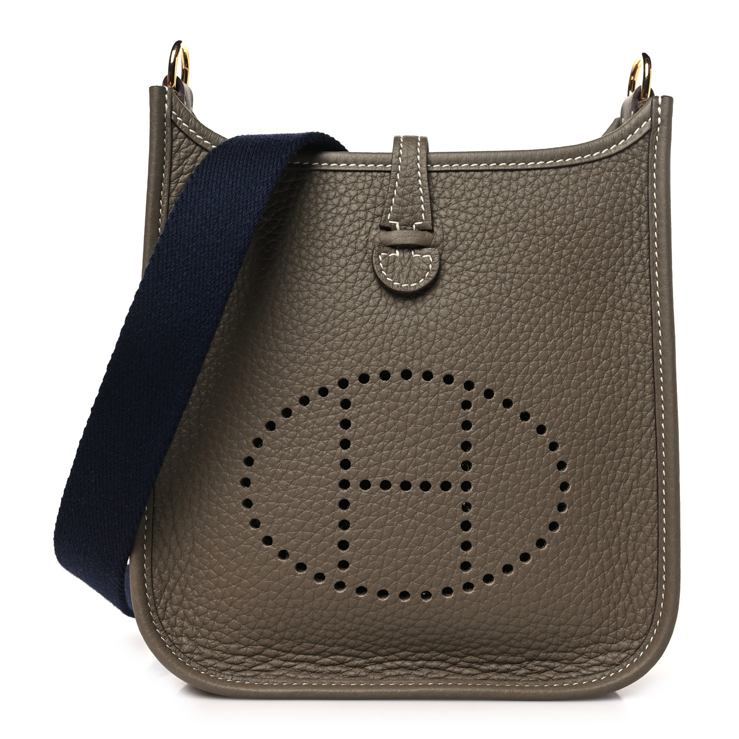 すぐお届け 関税込み HERMES Evelyne TPM Etoupe Blue Indigo NEW HERMES ETOUPE BLUE INDIGO AMAZONE MINI EVELYNE TPM 16
