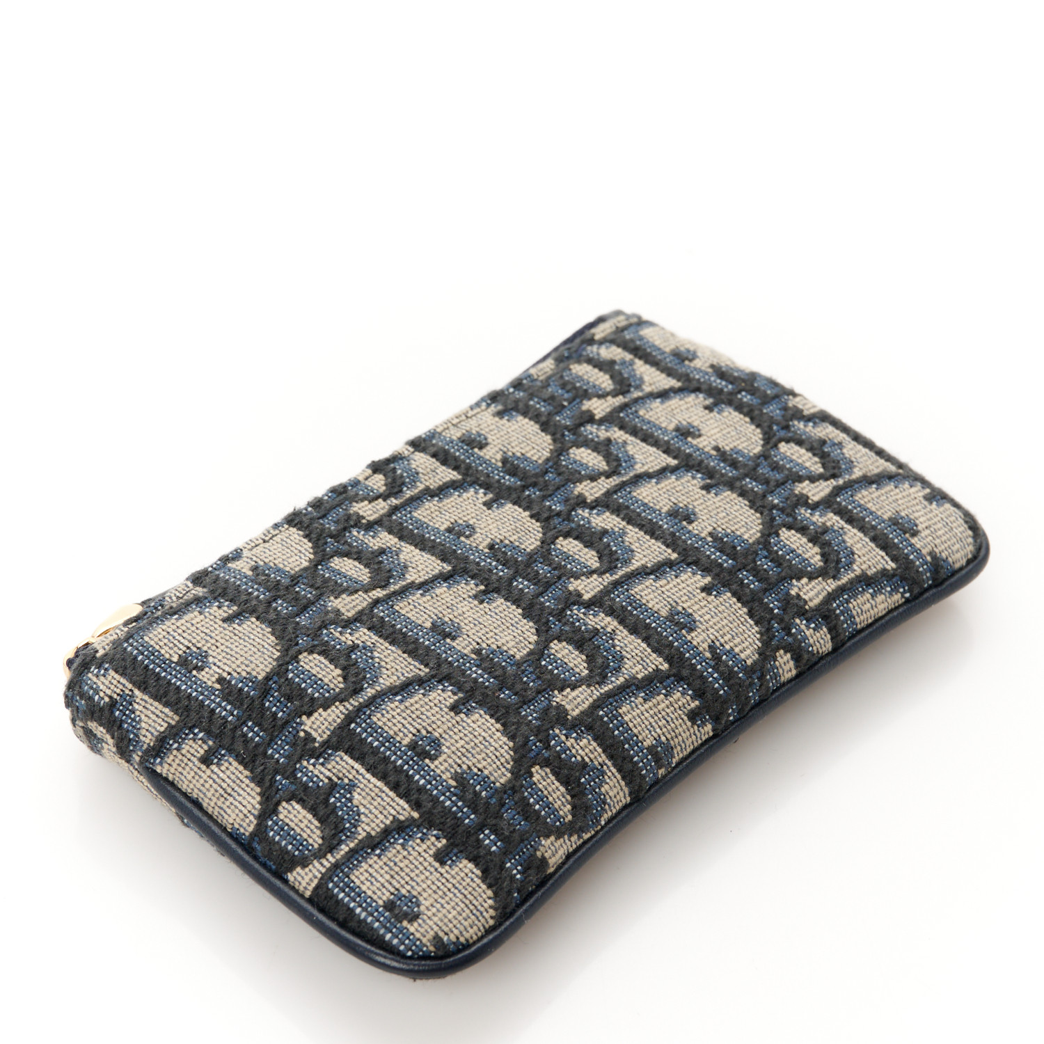 CHRISTIAN DIOR Oblique Key Case Blue 1636848 | FASHIONPHILE