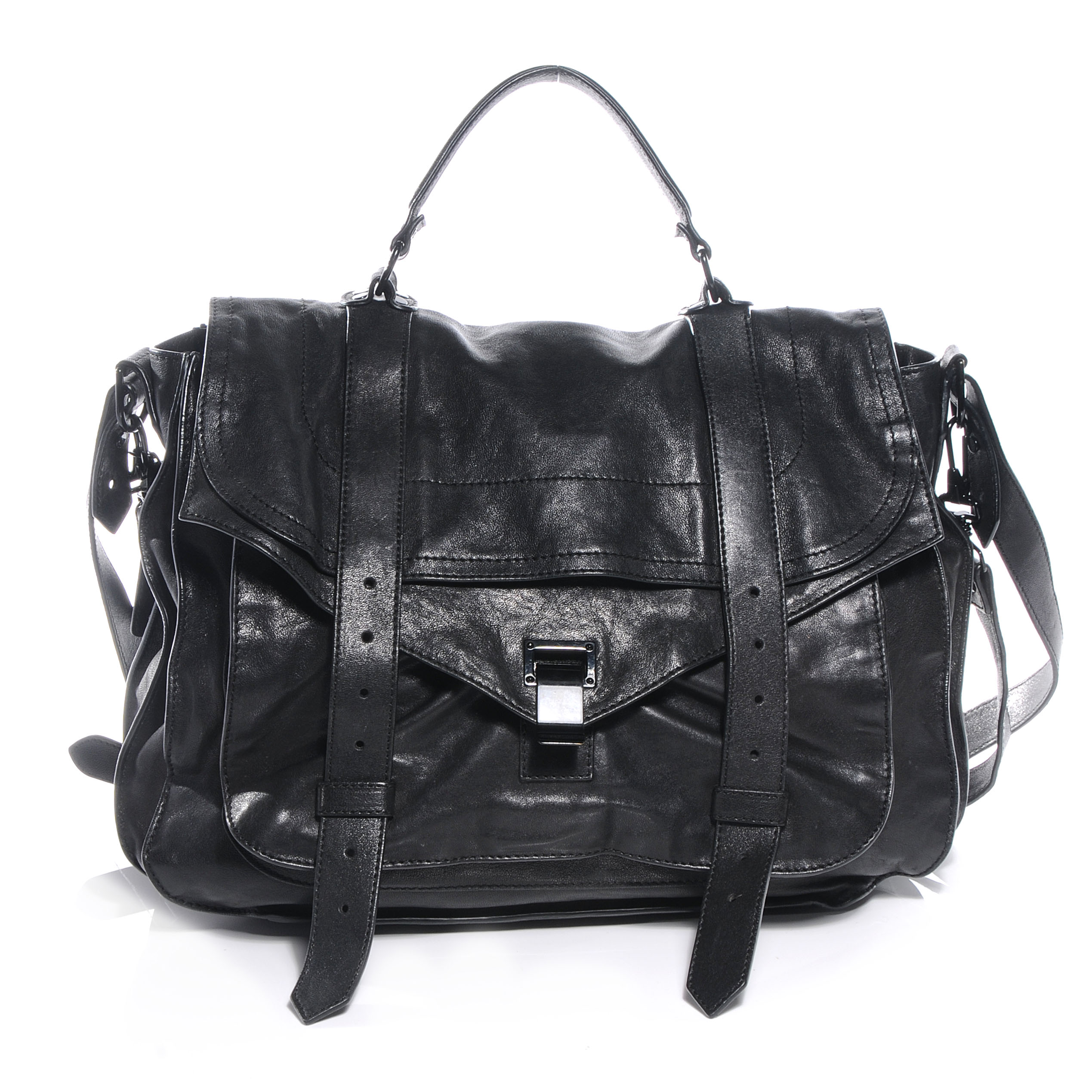 ⭐️新品⭐️PROENZA SCHOULER レザーブルゾン　ブラック　サイズ6 PROENZA SCHOULER Lambskin PS1 Extra Large Satchel Black