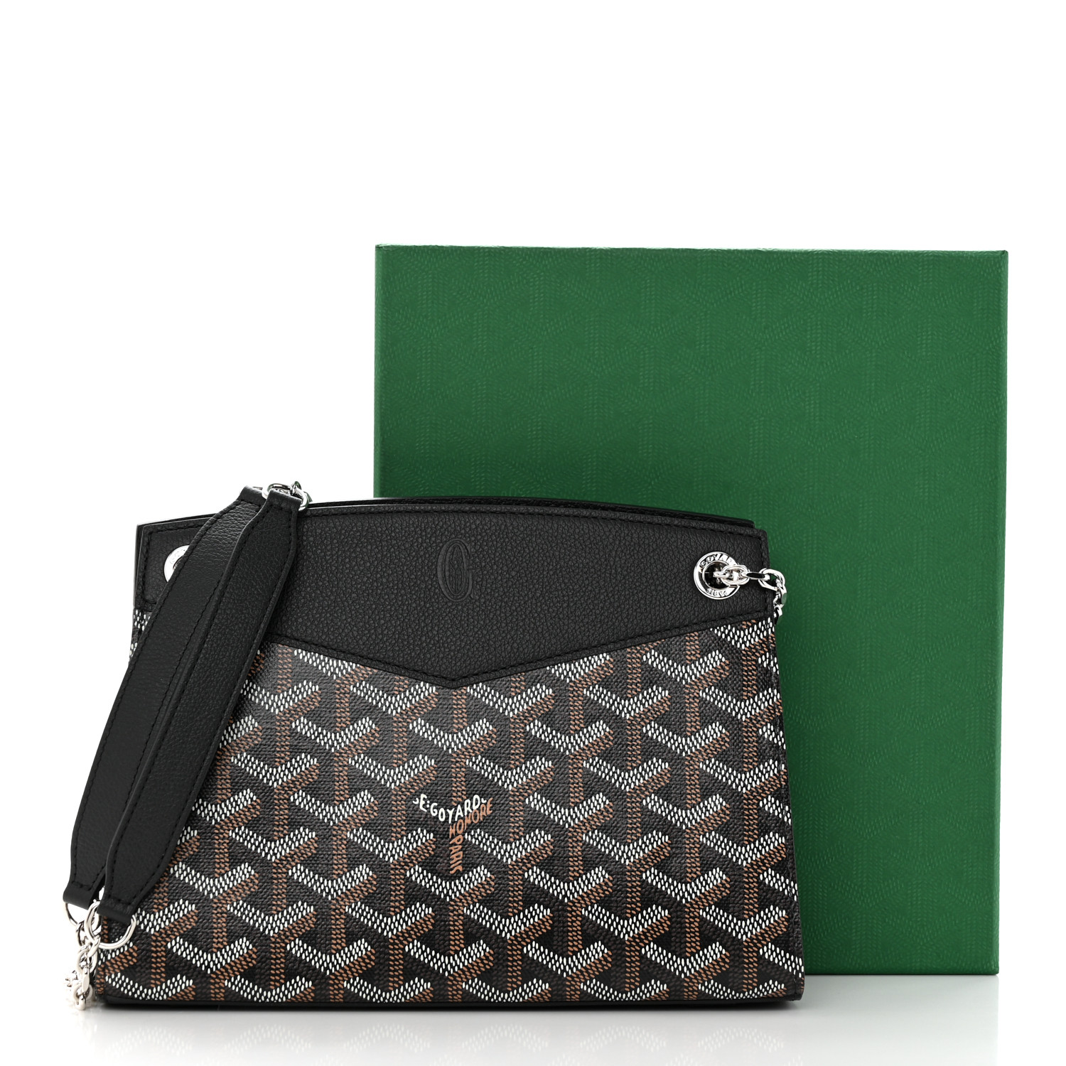 GOYARD Goyardine Mini Rouette Structure Black 1315364