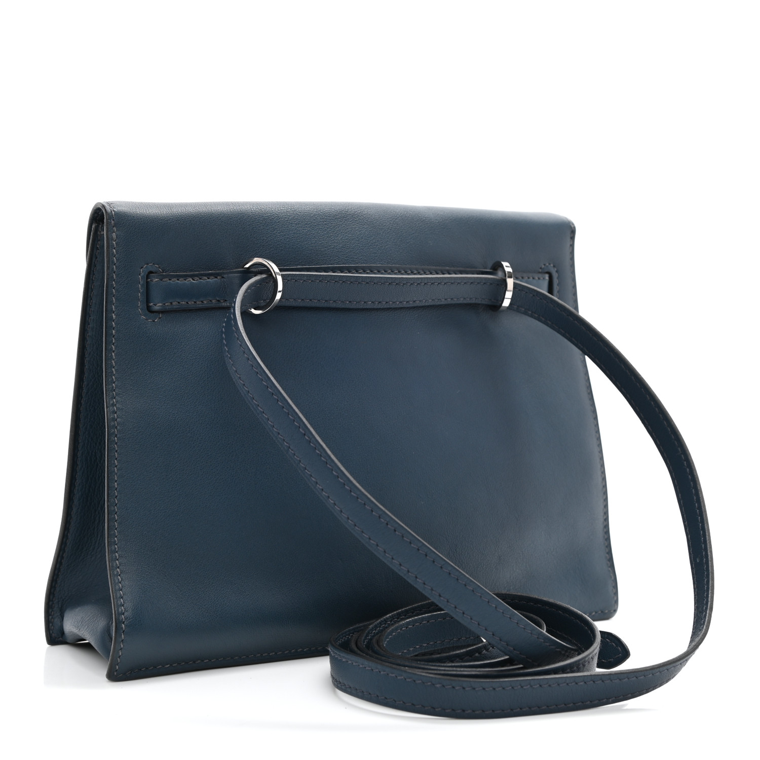 [エルメス]H080148CAAB HERMES Swift Kelly Danse II Belt Bag Deep Blue 1116119