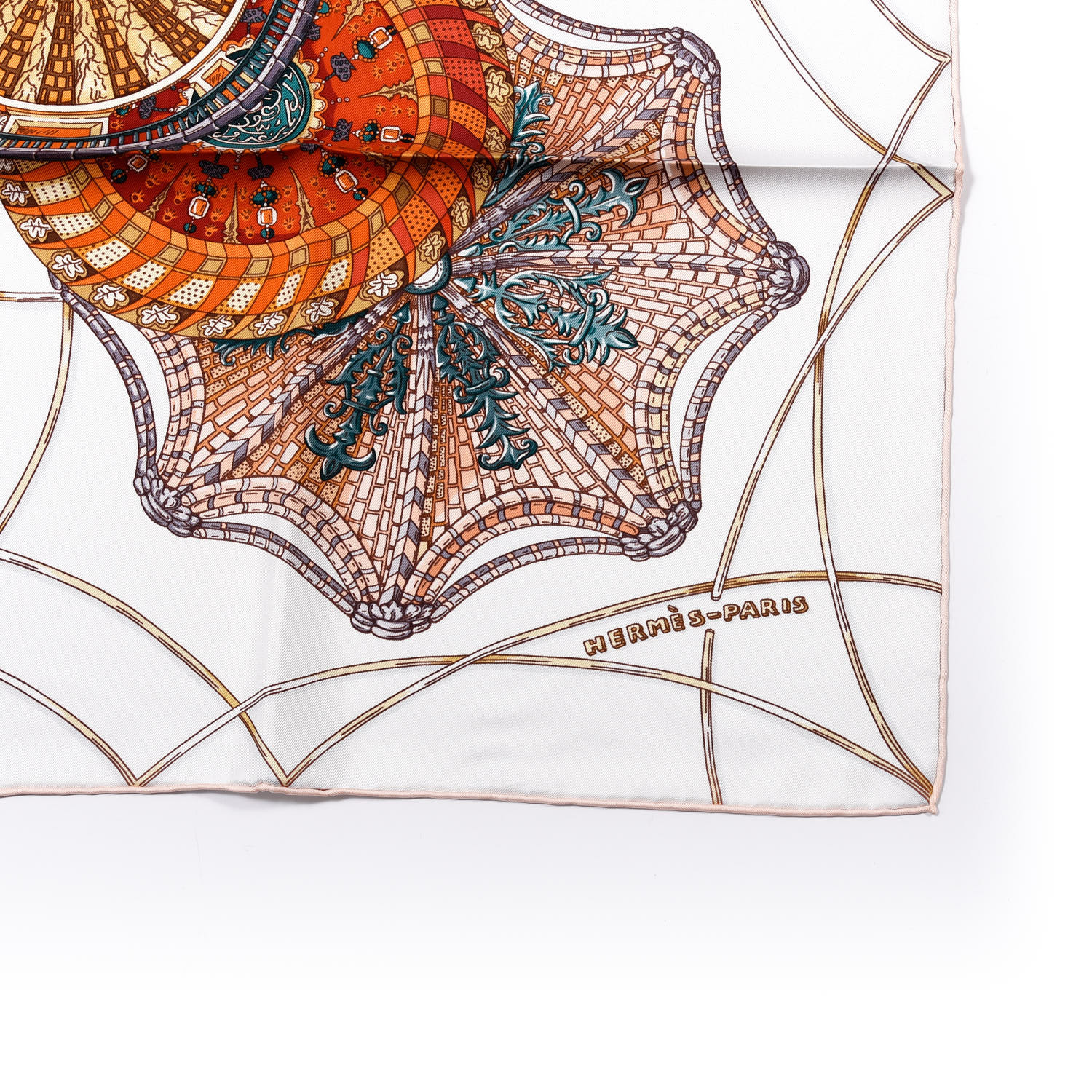 エルメス スカーフ カレ les domes celestes HERMES HERMES Silk Les Domes Celestes Scarf 90 287736 | FASHIONPHILE
