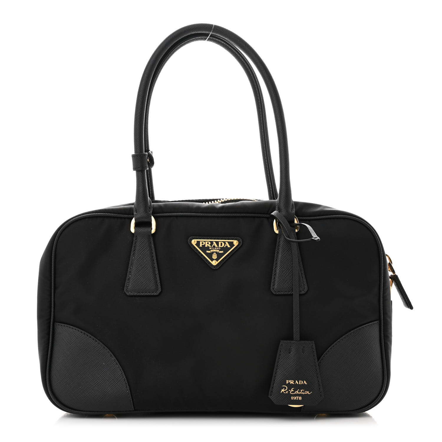 PRADA Re-Nylon Saffiano Large Re-Edition 1978 Two Handle Bag