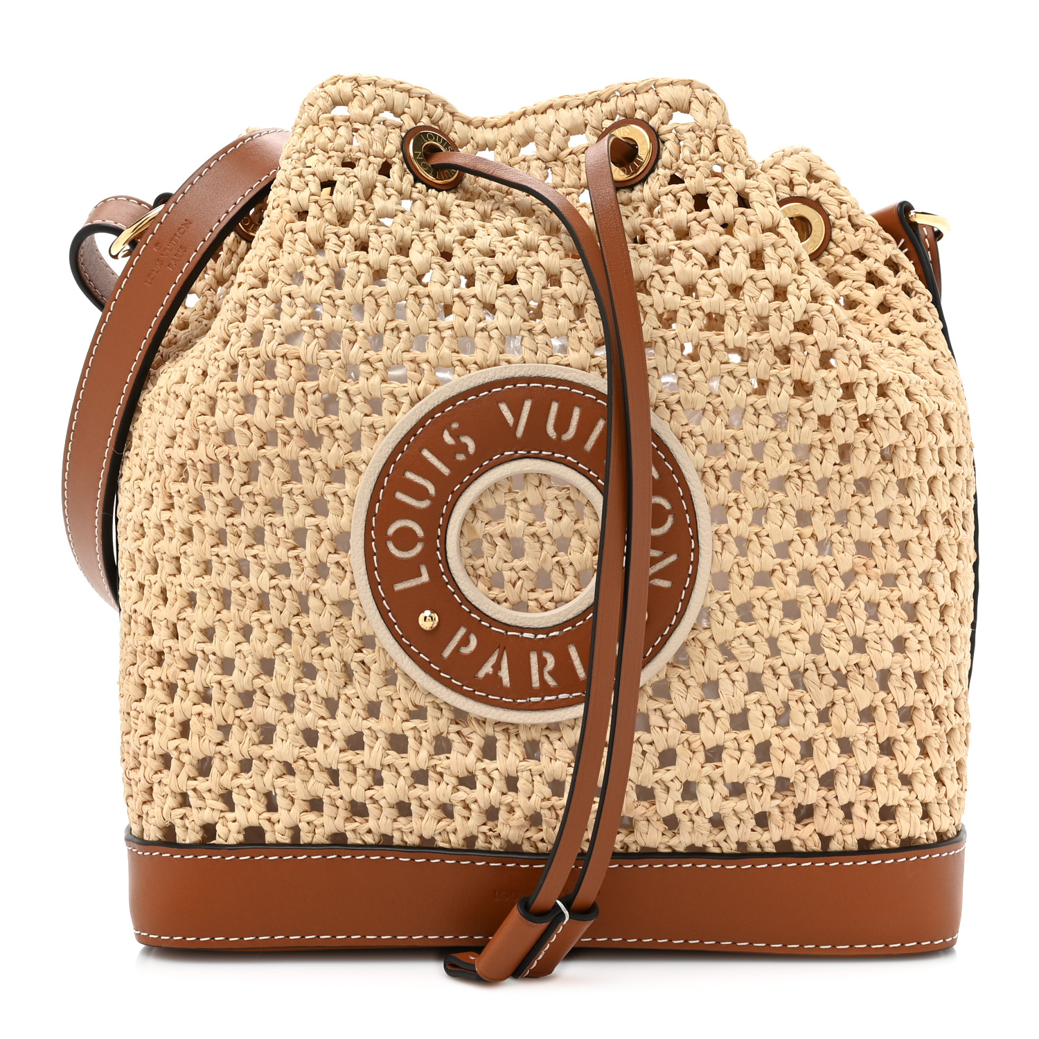 【LOUIS VUITTON】天然のラフィア(ヤシ)のノエ BB Louis Vuitton 新作 ◇ 天然ラフィア バケットバッグ【ノエ BB