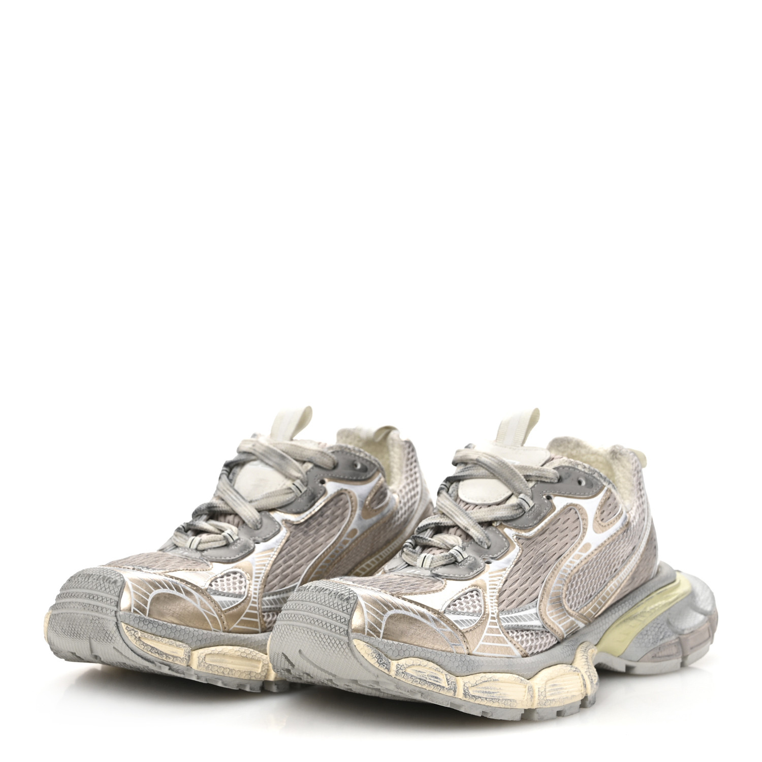BALENCIAGA 3XL 専用 BALENCIAGA Mesh Rubber Womens 3XL Sneakers 41 Eggshell