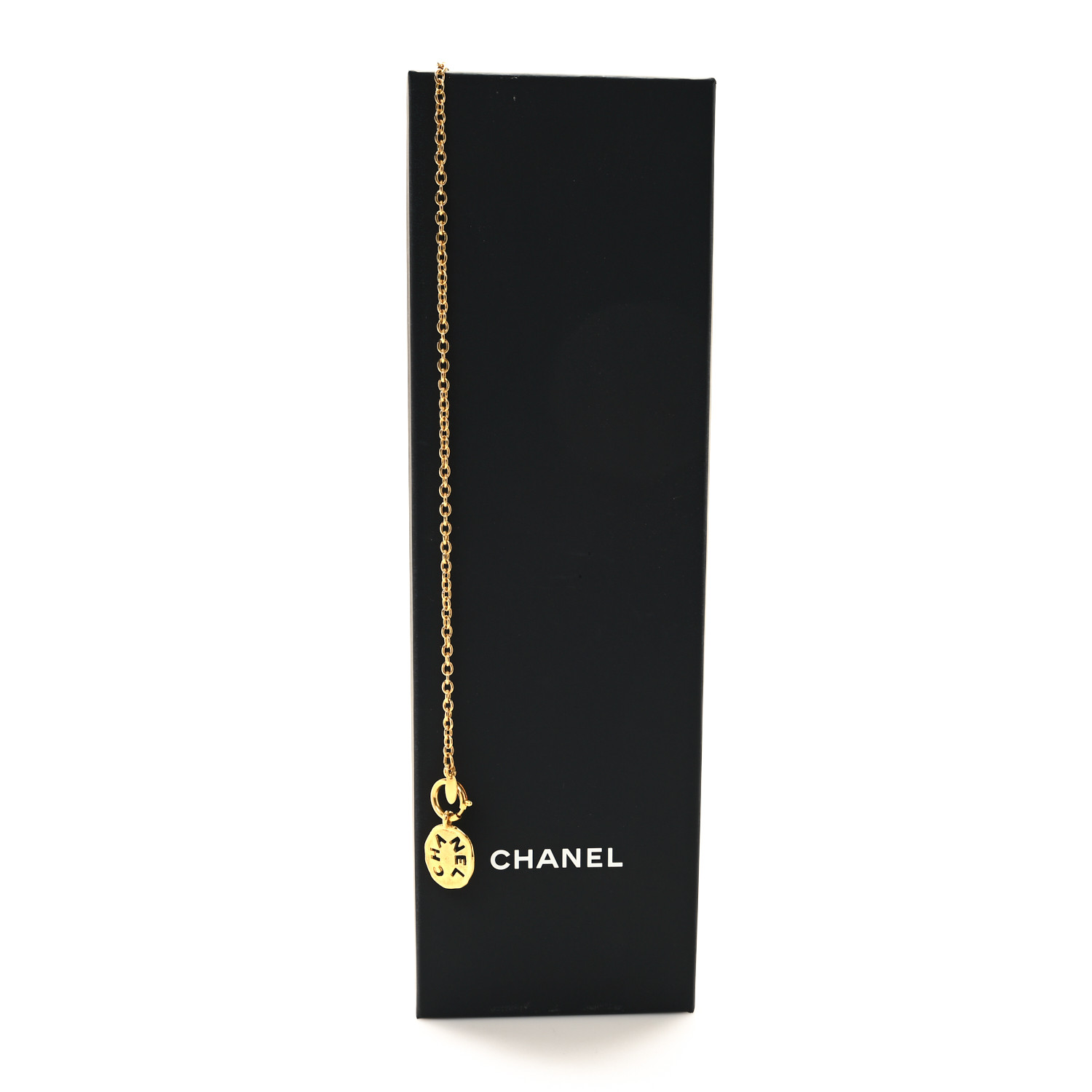 CHANEL はこるこ‼️ CHANEL Logo Cut Out Chain Choker Necklace Gold 1683068