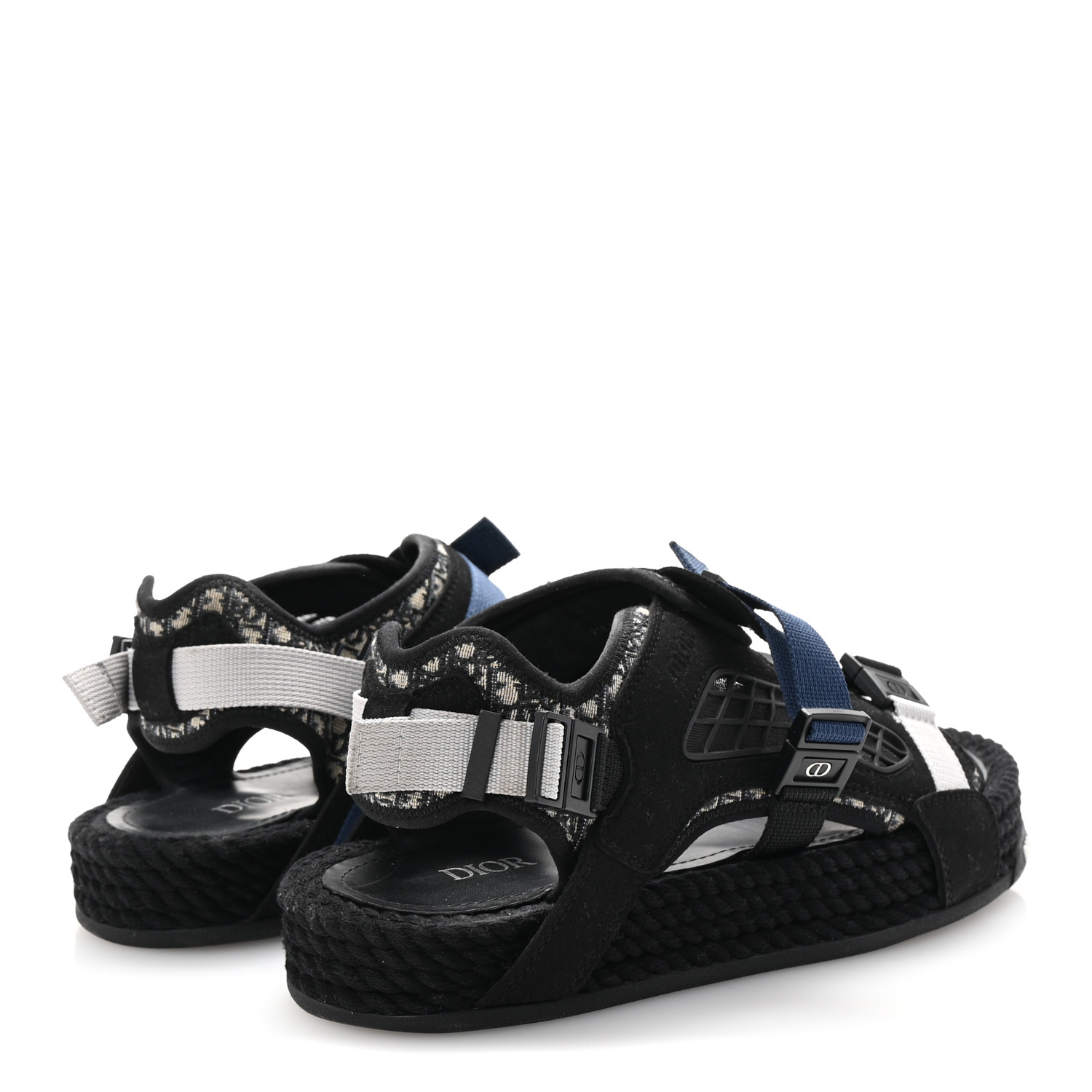 Dior　 Atlas Sandal　41 CHRISTIAN DIOR Technical Fabric Oblique Mens Atlas Sandals