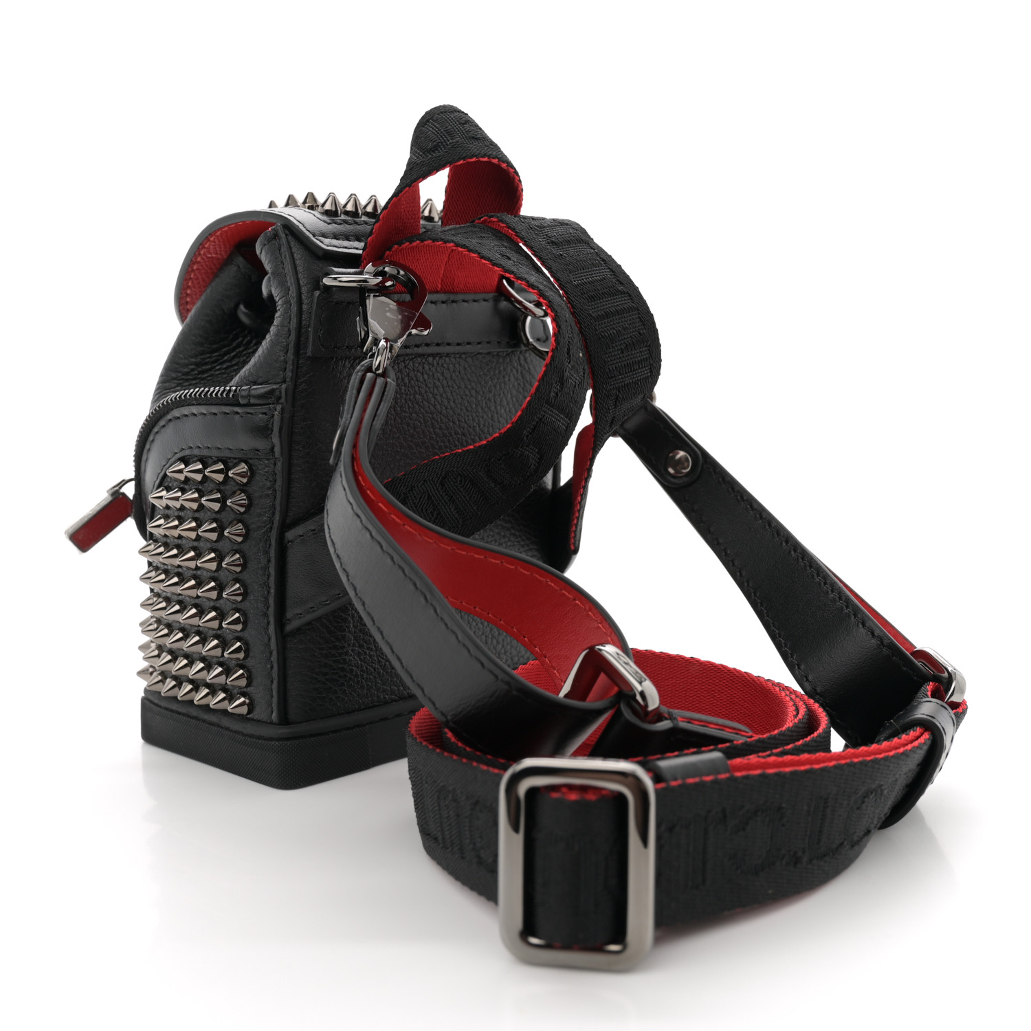 【新品】クリスチャンルブタンExplorafunk keyring Bag c1c88d16226775d2eb81cde088afe2