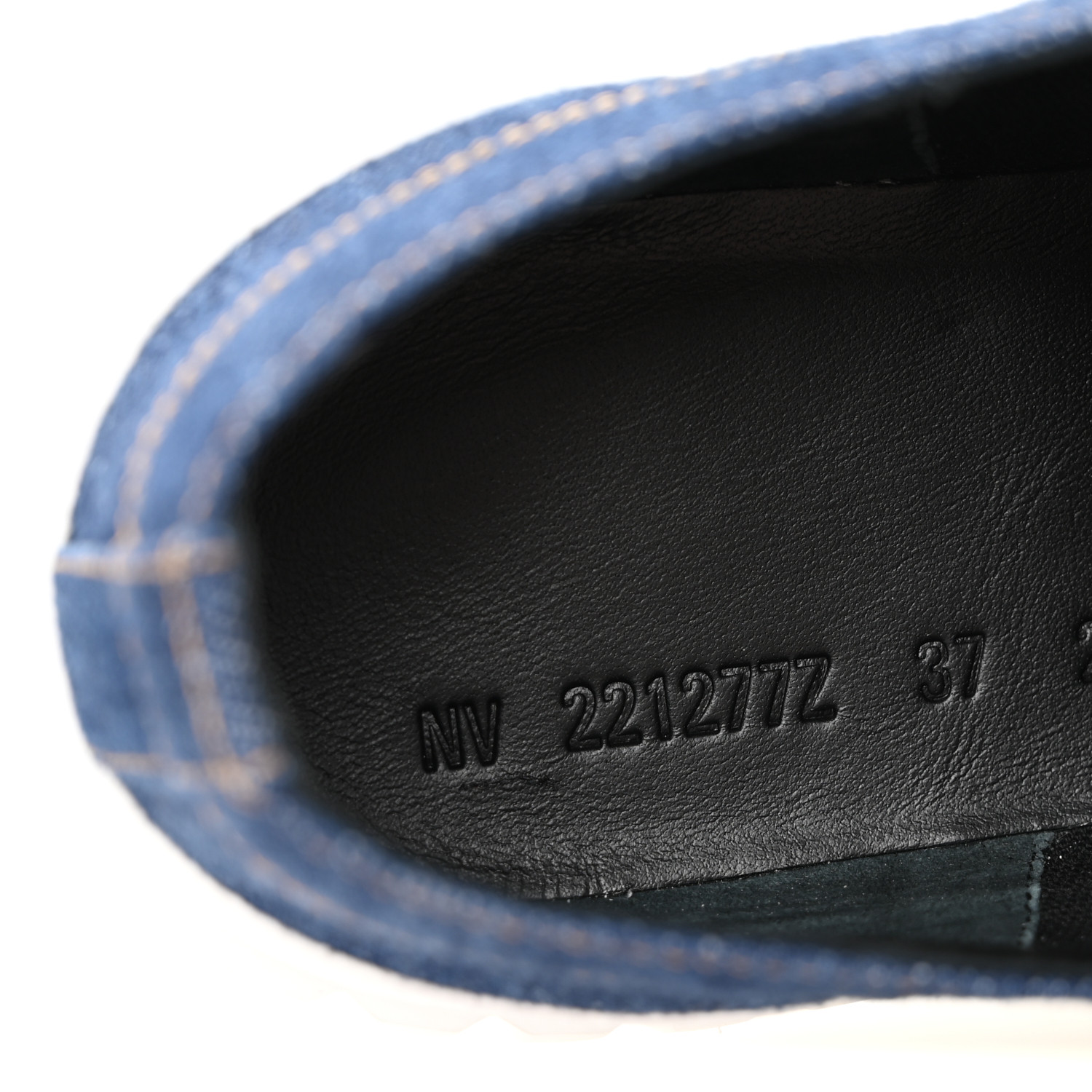 HERMES Denim Womens Cross Sneakers 37 Bleu 1697269