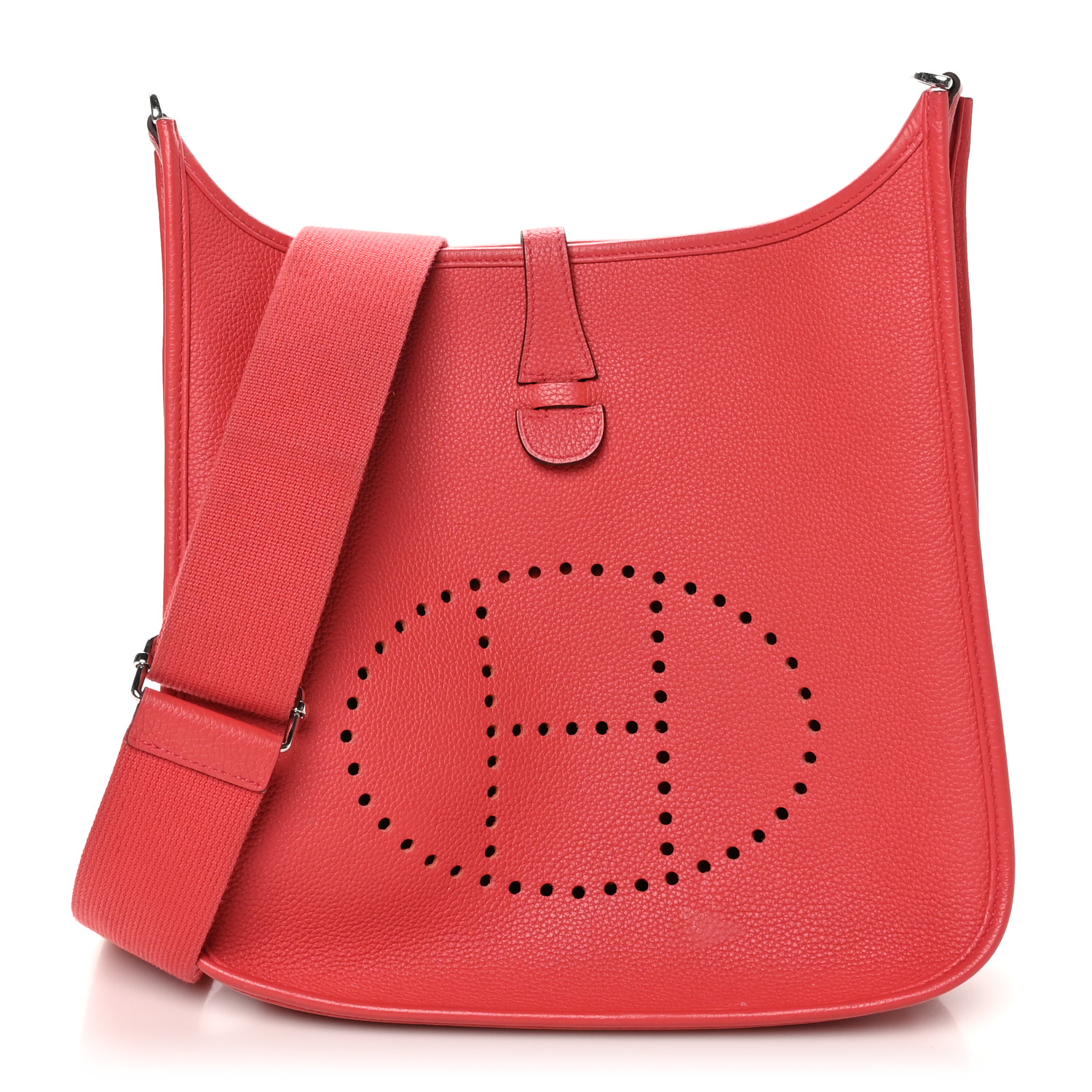 HERMES Taurillon Clemence Evelyne III PM Rose Jaipur 1682972