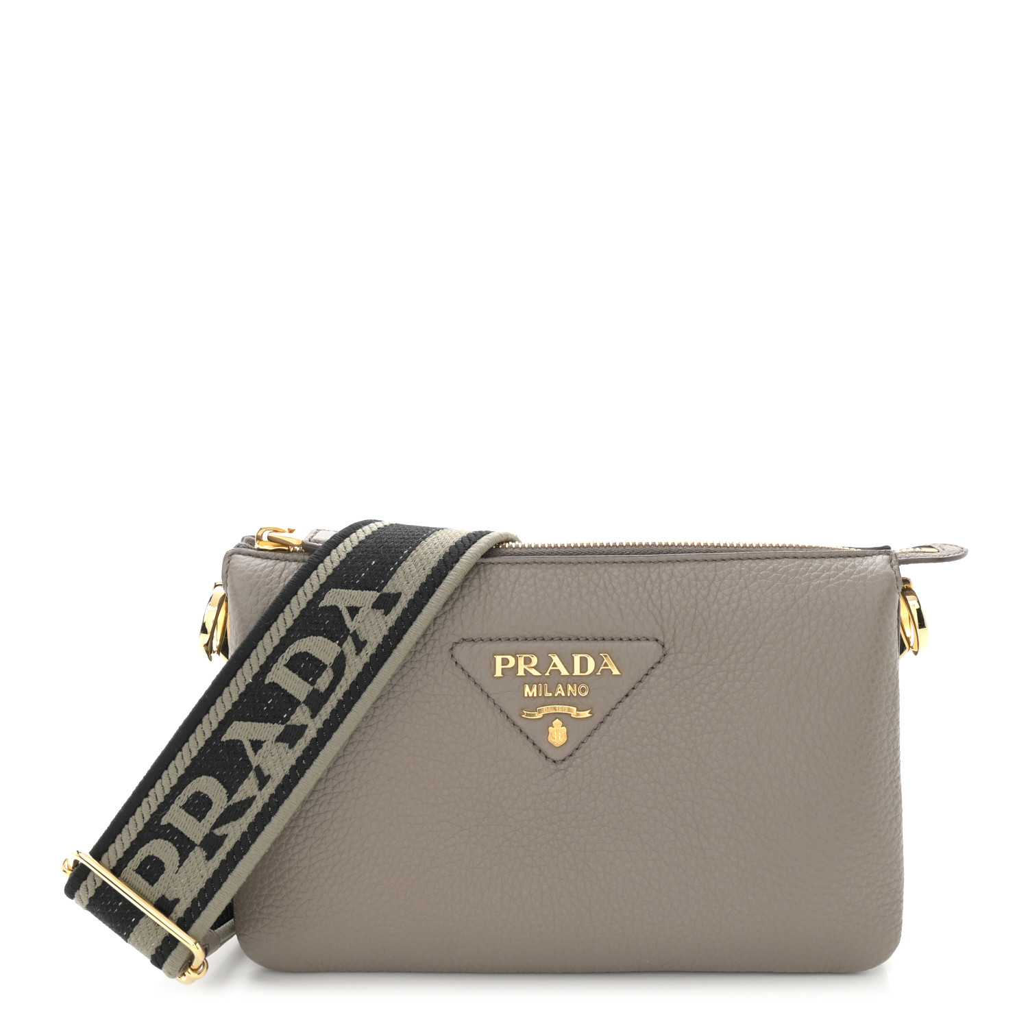 プラダ PRADA 折財布 VITELLO DAINO 三折 TINY ミニ財布/NERO