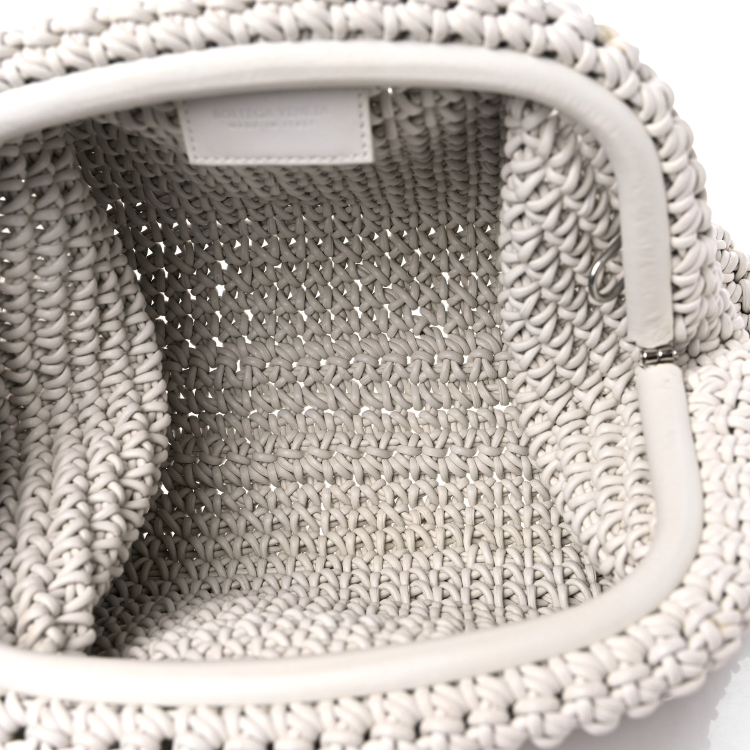 BOTTEGA VENETA Calfskin Crochet Medium The Pouch Clutch