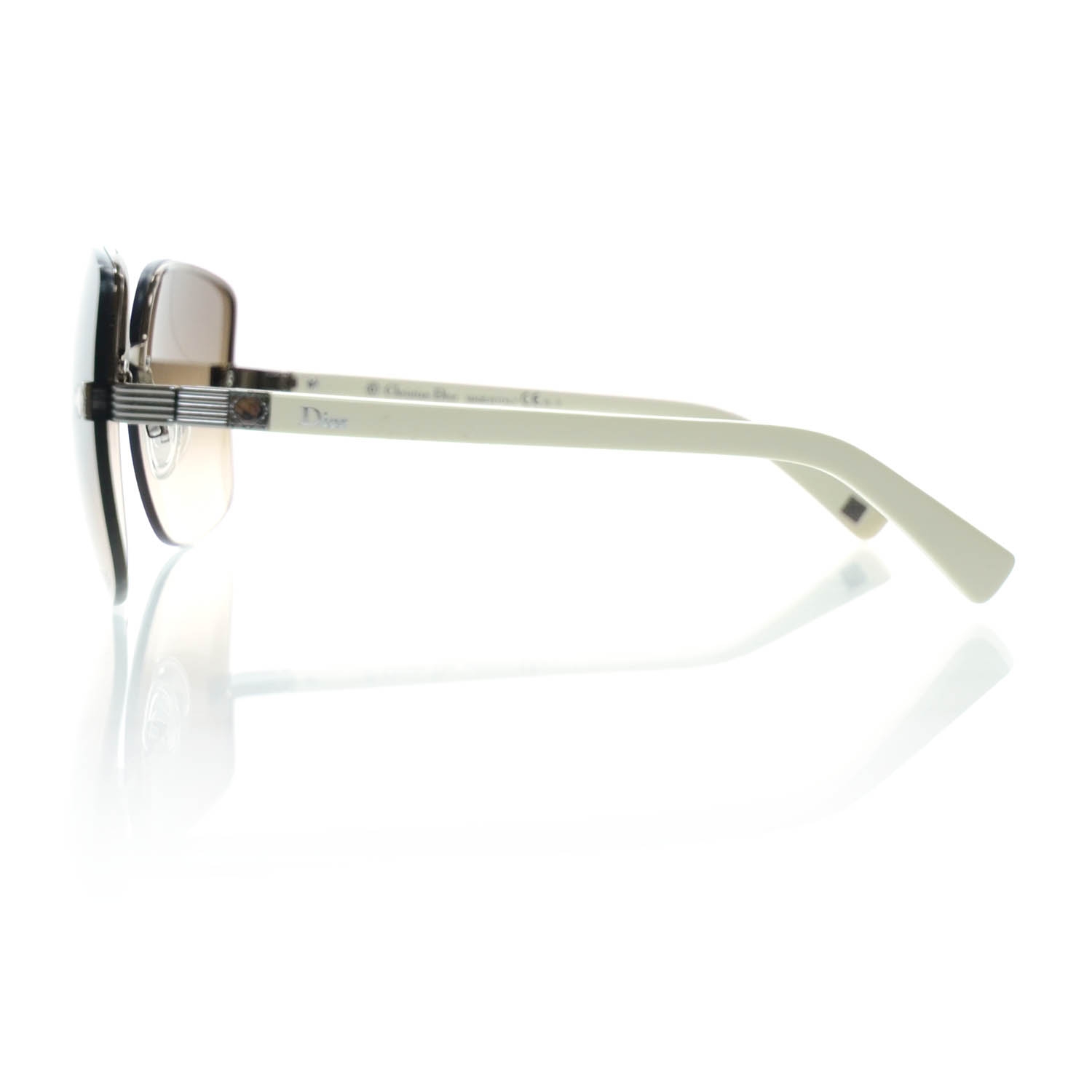 CHRISTIAN DIOR Symbol 4 Sunglasses White 28541 | FASHIONPHILE