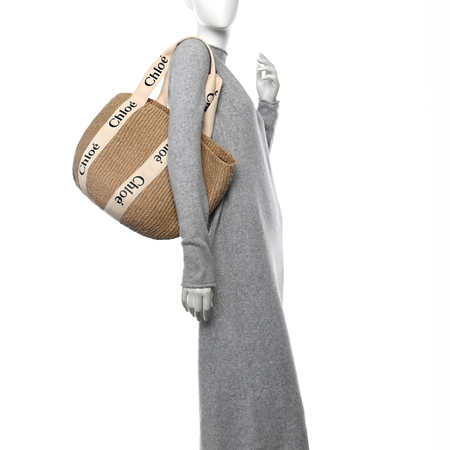 【関税&送料込】Chloe Woody Large Basket Bag With White Ribb Large Woody Basket | White Timeless Essential | Chloé US