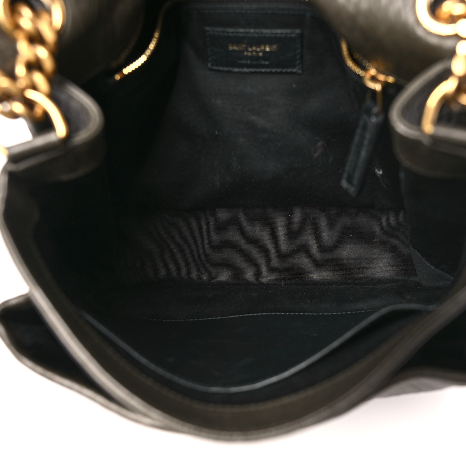 SAINT LAURENT Grained Lambskin Monogram Medium Niki Chain
