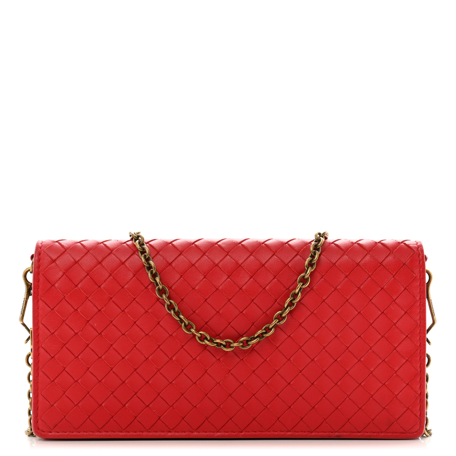 BOTTEGA VENETA Nappa Intrecciato Continental Wallet on Chain