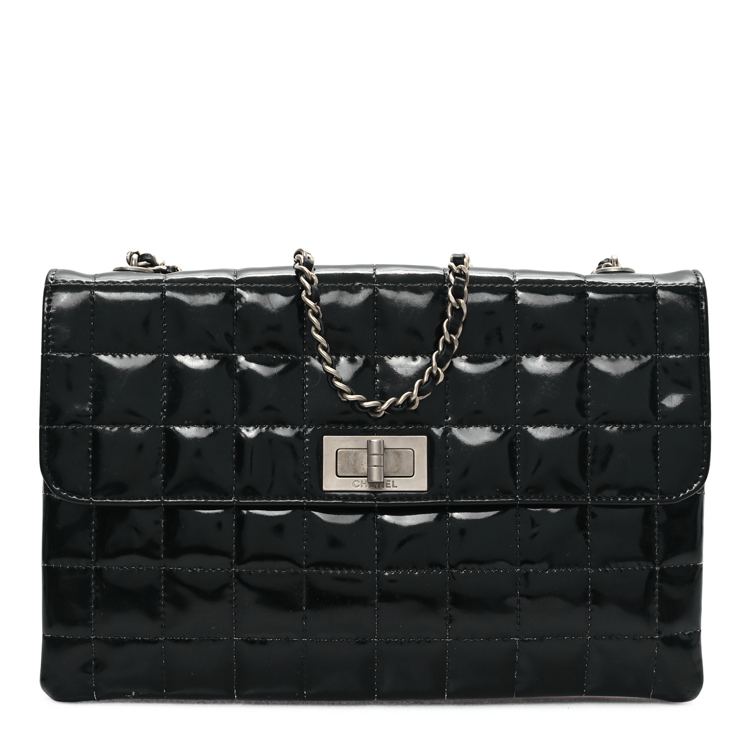 Brunt Letter レッテル　ブラック YSL June Box Bag Black Patent Quilted Leather