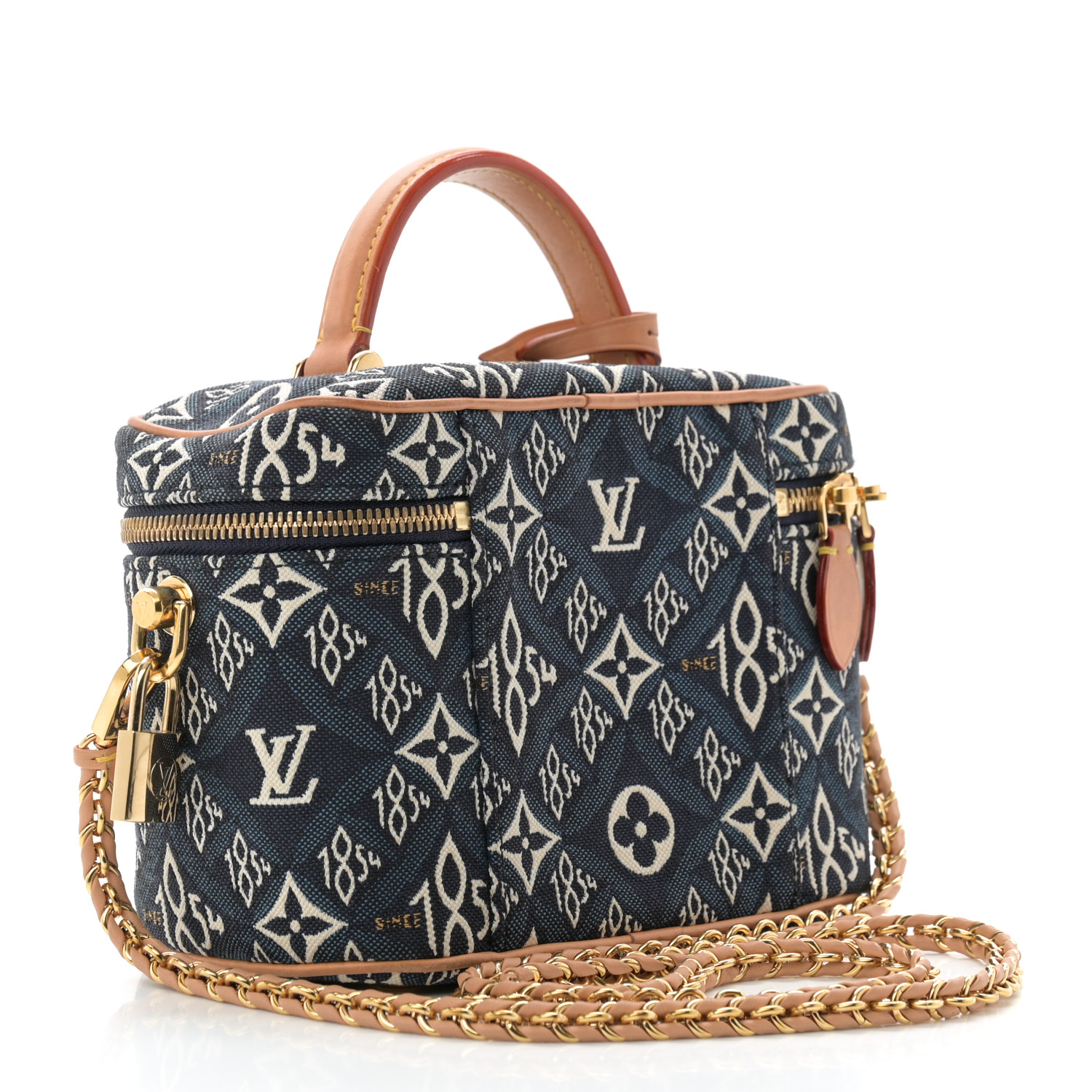 LOUIS VUITTONバッグ LOUIS VUITTON Jacquard Since 1854 Vanity PM Blue 1661549