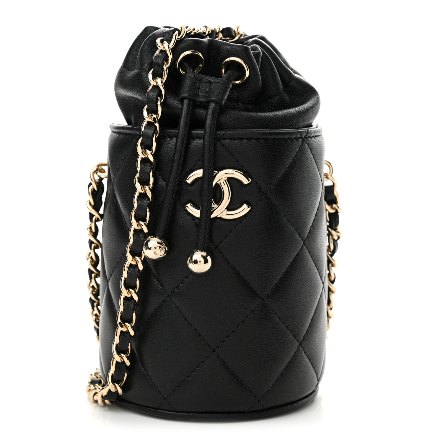 【CHANEL】Mini Bucket Crossbody Bag Black 1ec8aa7624fd6e791fcae1c4a05898