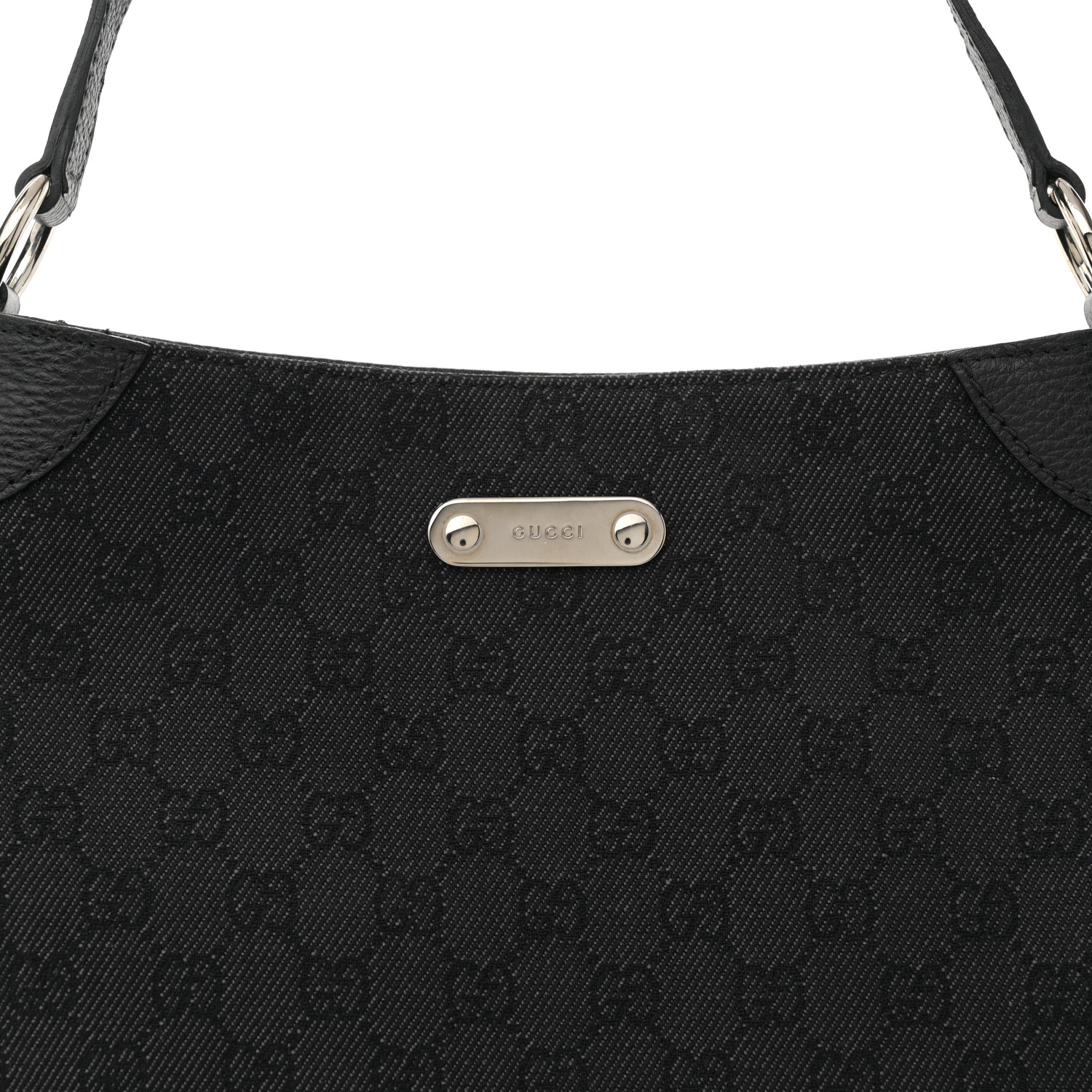 Gucci ブラックレザー バッグ GUCCI Monogram Shoulder Bag Black 1567801 | FASHIONPHILE