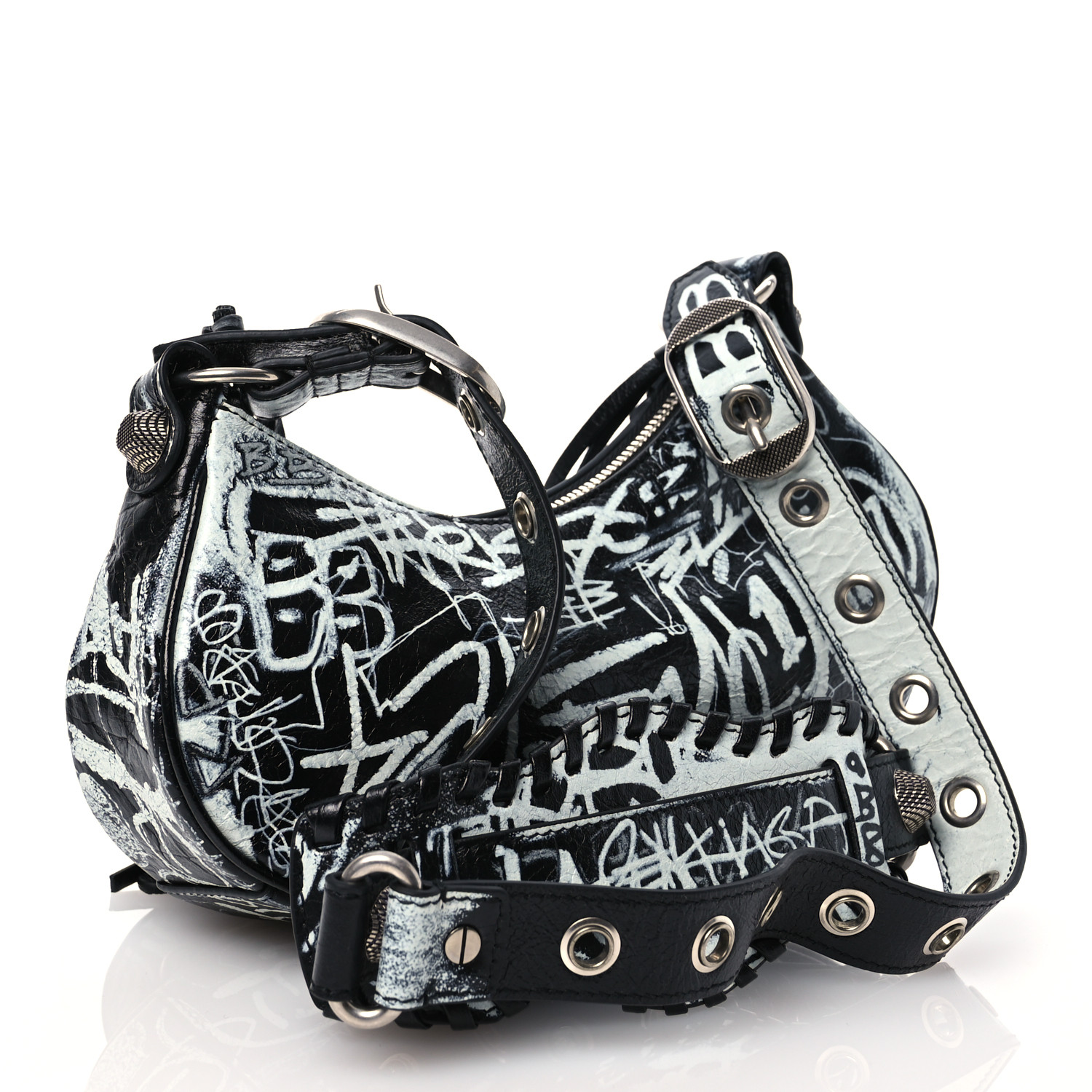 【バレンシアガ】セール!LE CAGOLE グラフィティ ARENA BALENCIAGA Agneau Arena Graffiti Le Cagole Shoulder Bag XS