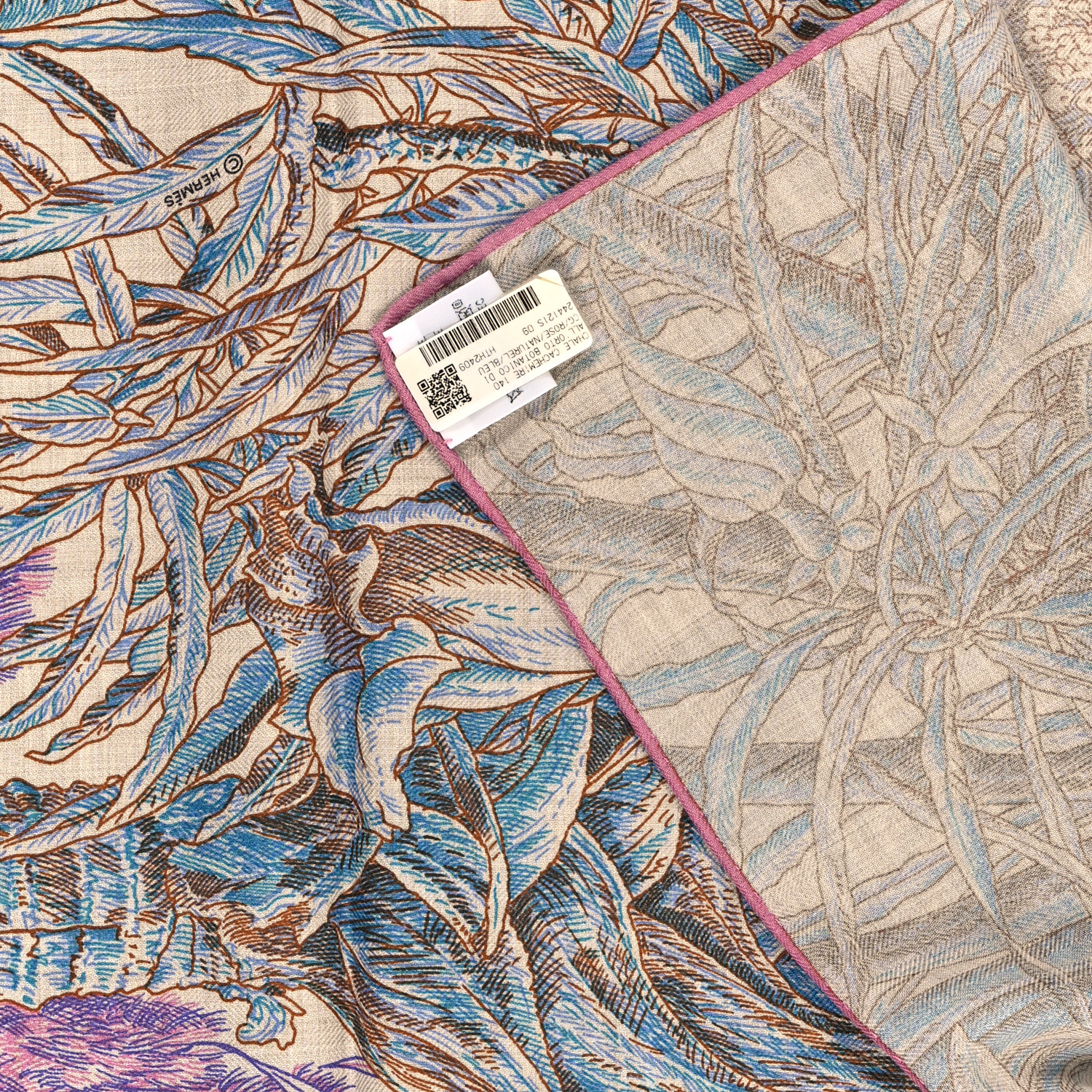 【HERMES】カシシル☆クレ140 All’Orto Botanico di Palermo All'Orto Botanico di Palermo shawl 140 | Hermès USA