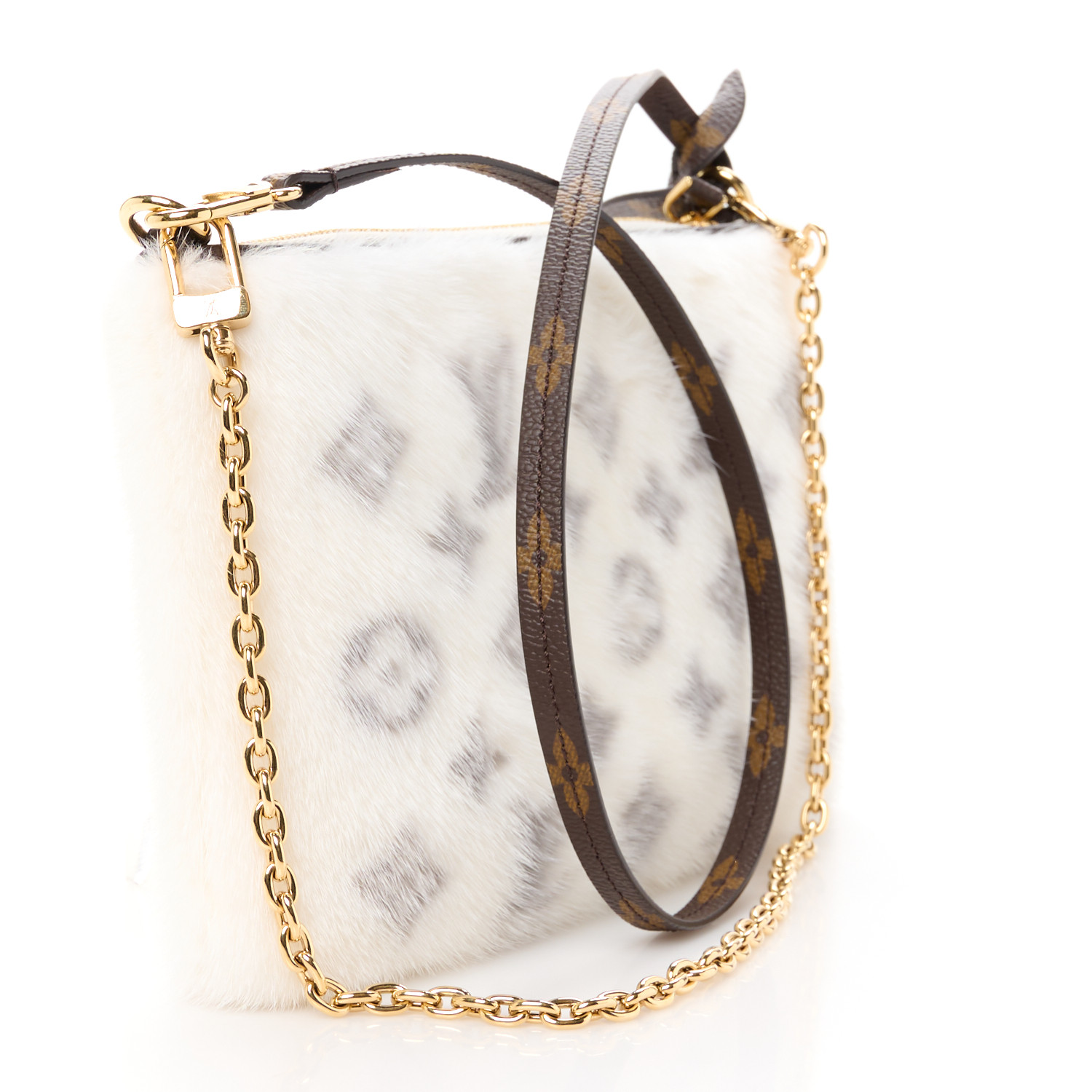 【希少】 LOUIS VUITTON LV Monogram Milla Vintage ミンク LOUIS VUITTON Monogram Mink Vison Milla MM Grey 82880