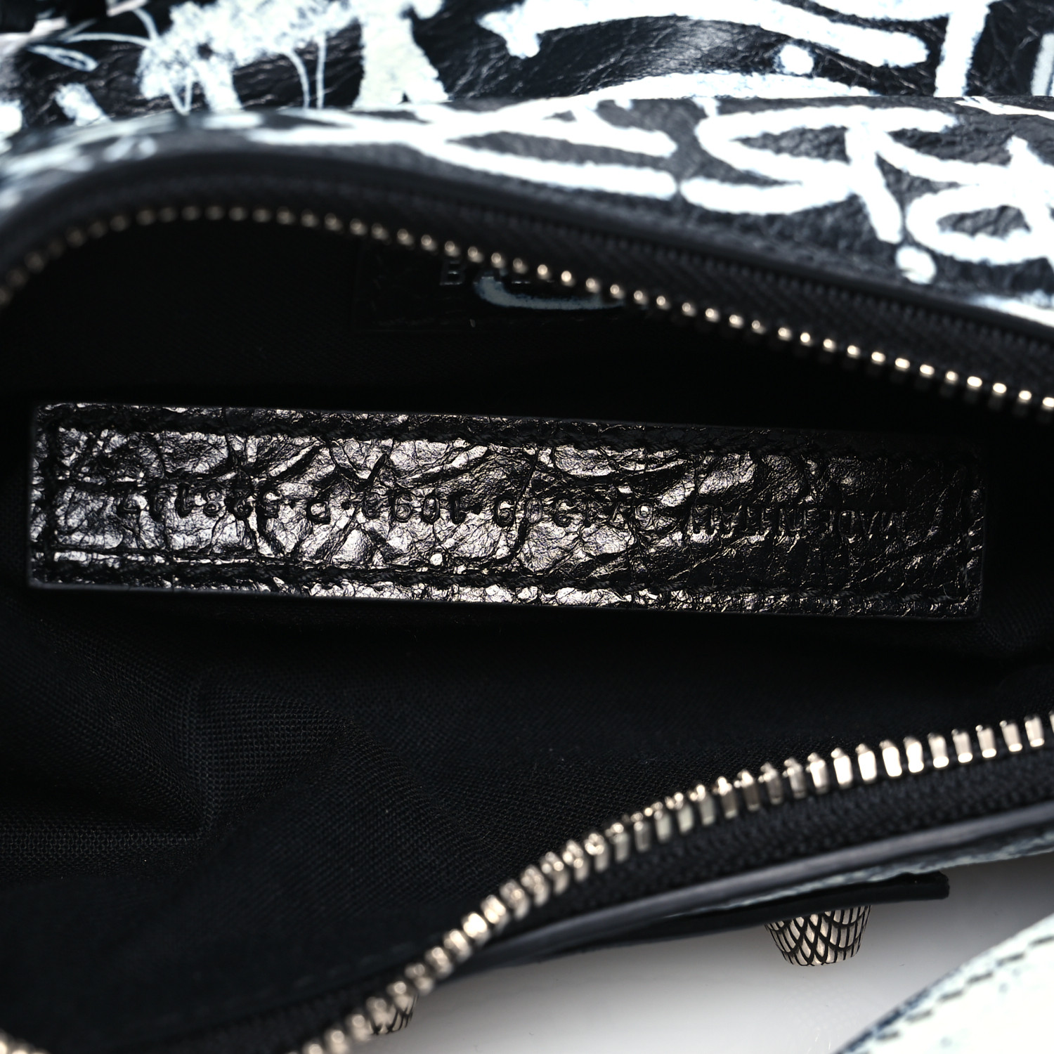 BALENCIAGA Agneau Arena Graffiti Le Cagole Shoulder Bag XS