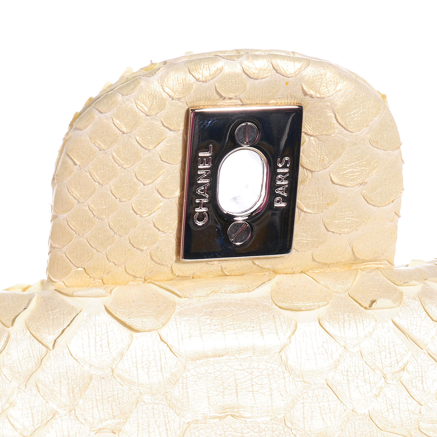 CHANEL シャネル パイソン CHANEL 15P PYTHON PINK GOLD CC CHARMS MEDIUM SINGLE FLAP BAG