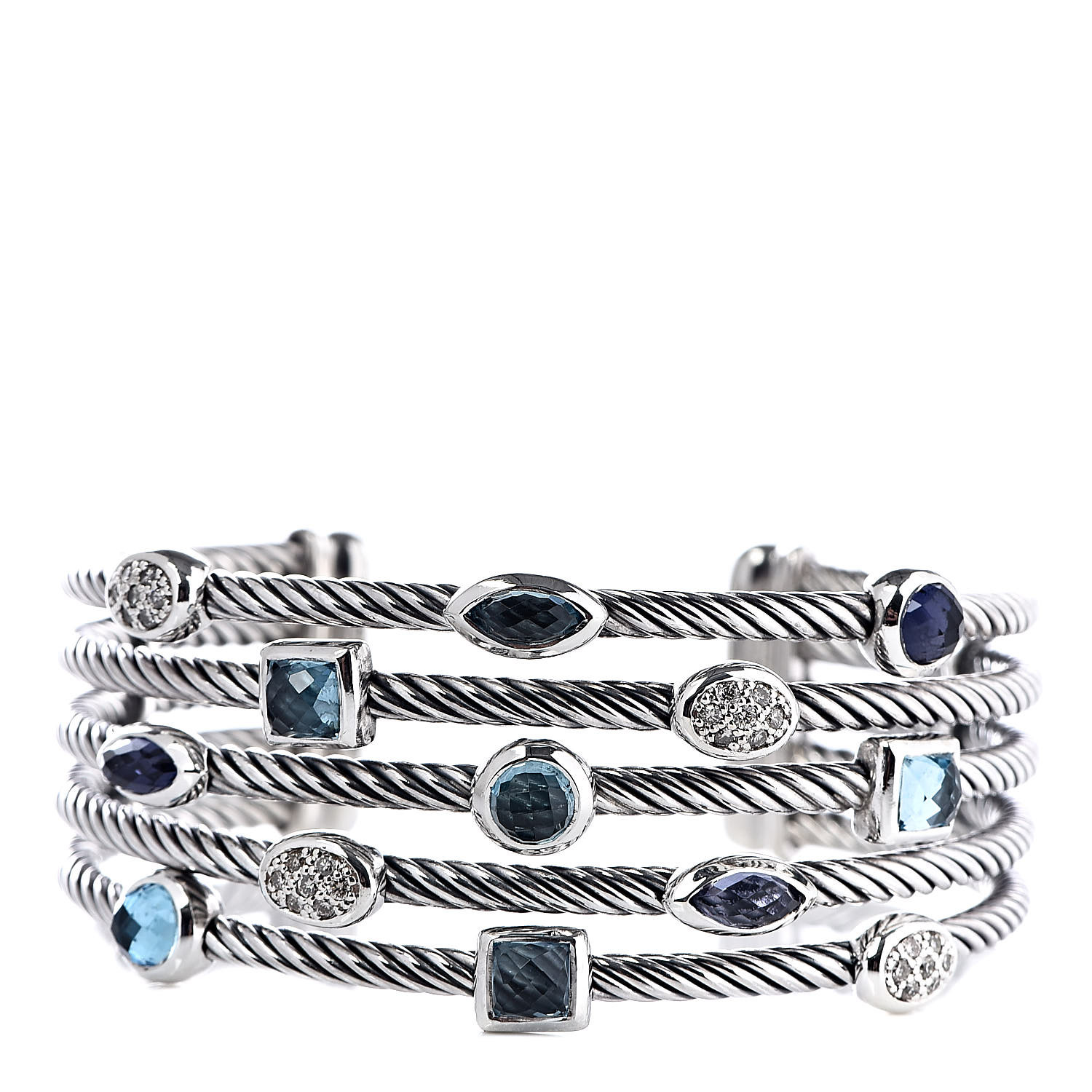 洋楽 DAVID POMERANZ,AOR,DAVID FOSTER,TOTO DAVID YURMAN Sterling Silver Diamond Blue Topaz Iolite