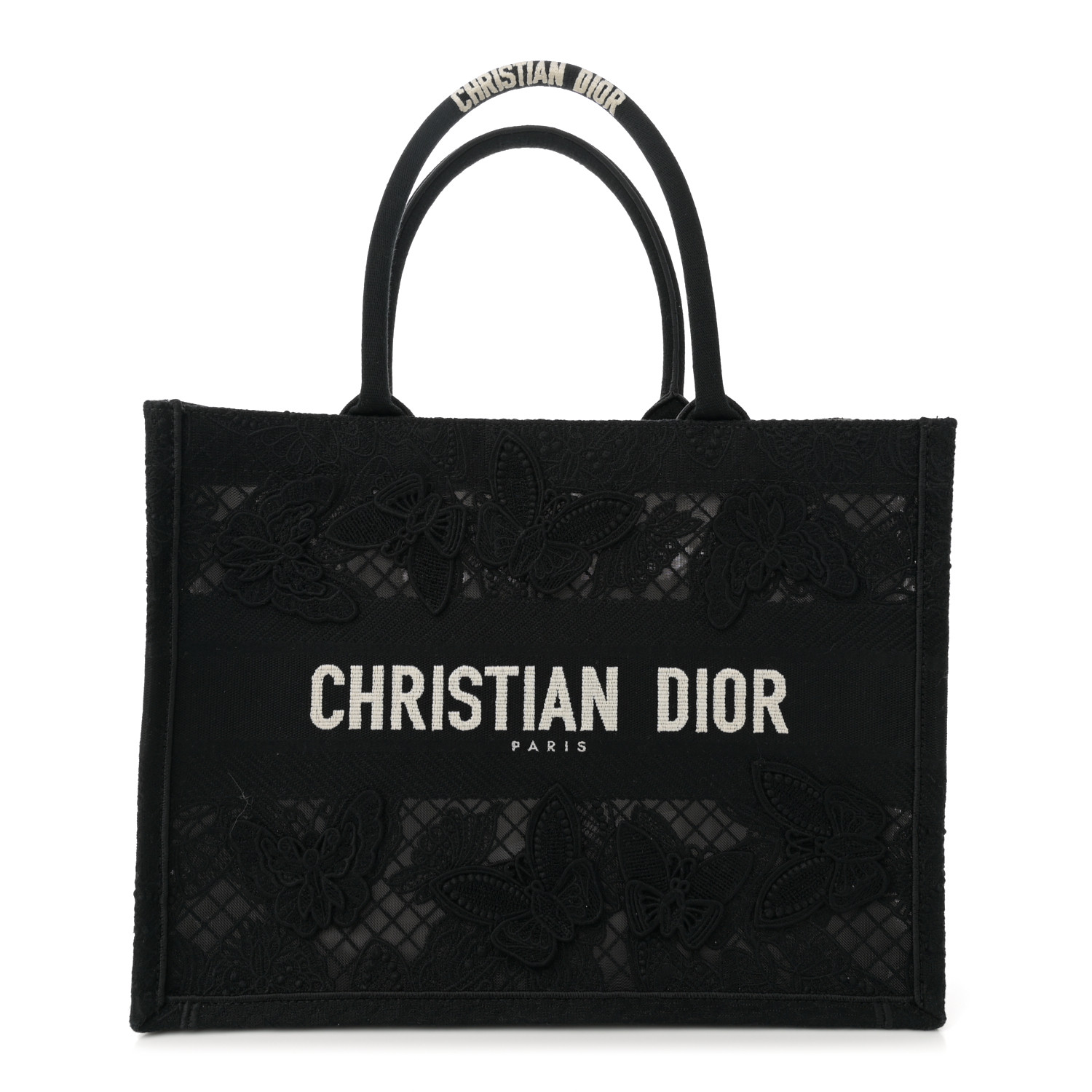 【ヨルメシ】クリスチャンディオール CHRISTIAN DIOR Embroidered 3D Macrame D-Lace Butterfly