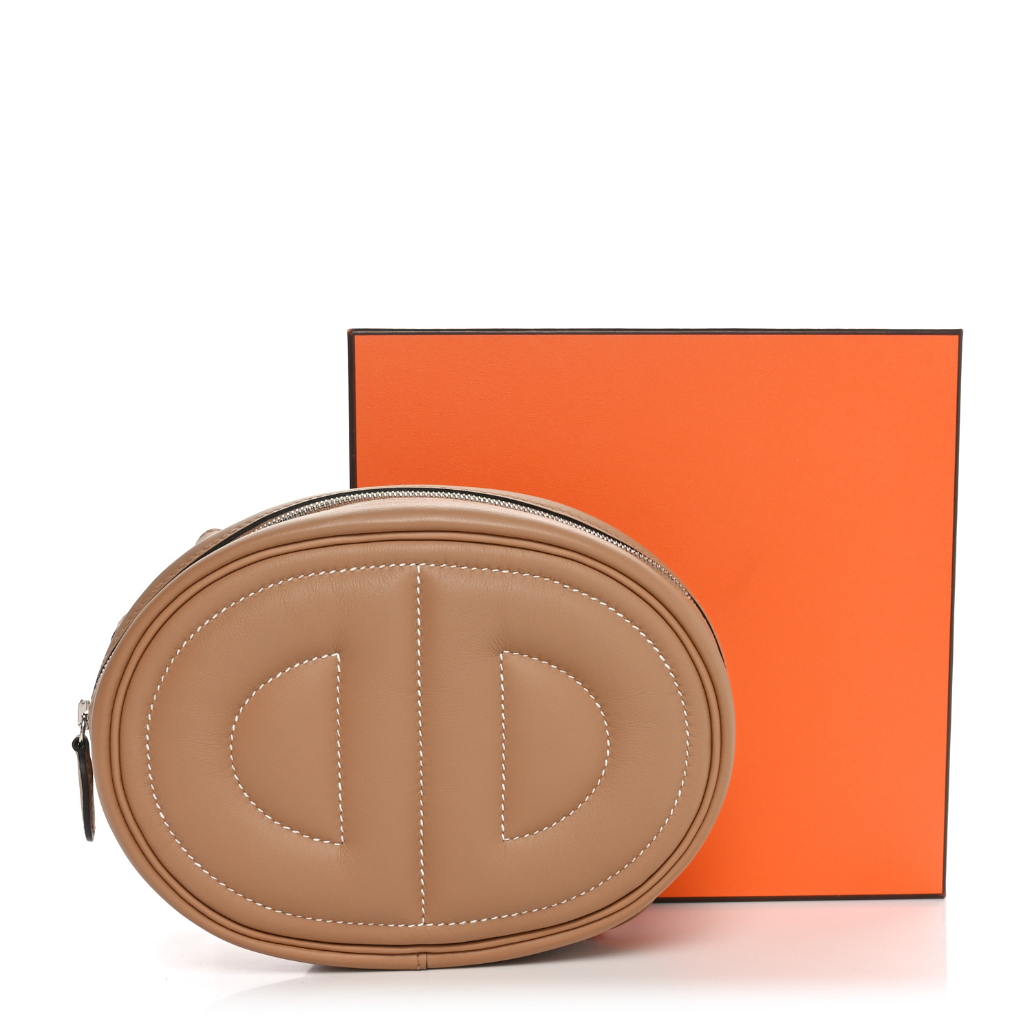 HERMES Swift Verso In-The-Loop Belt Bag Sesame Mauve