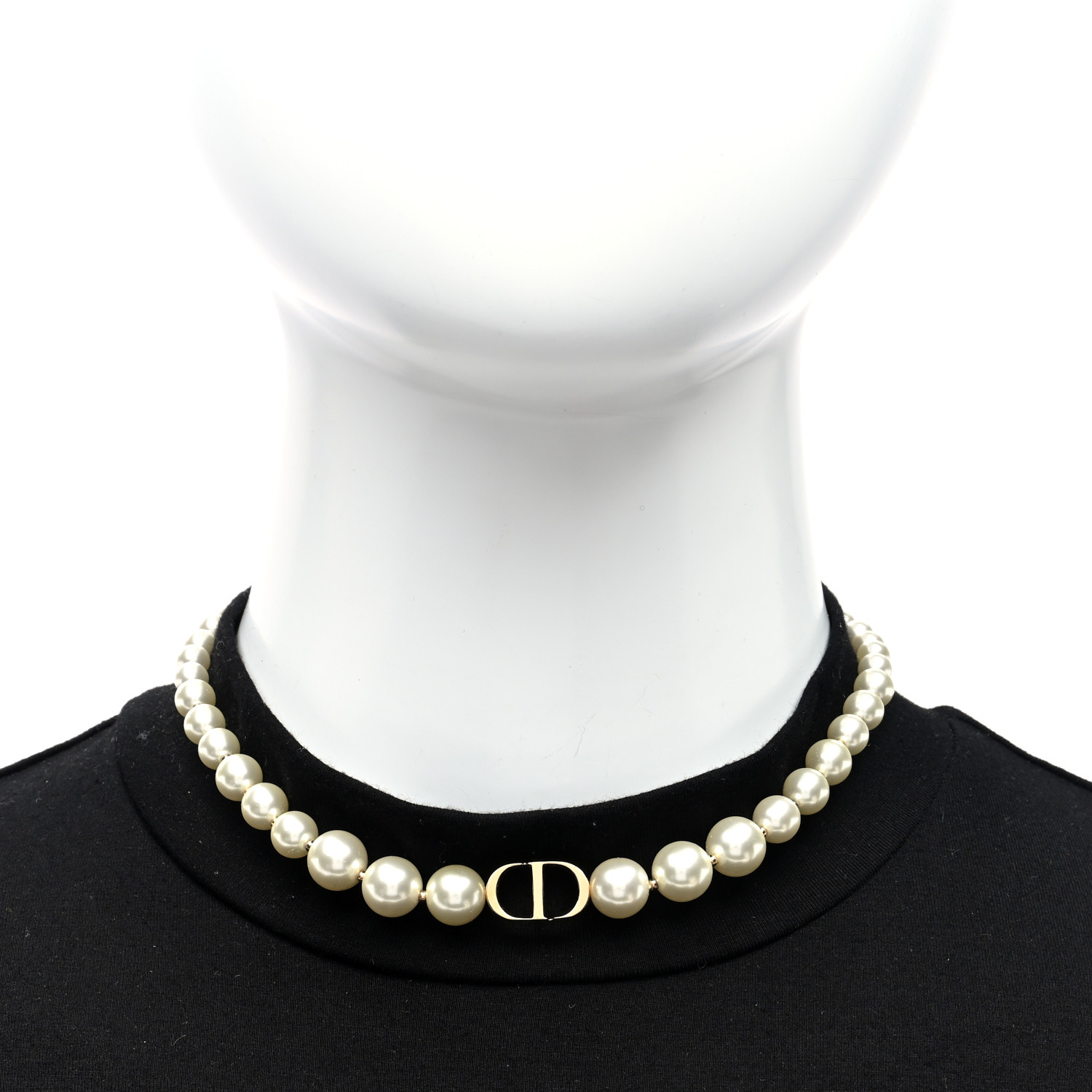 ネックレス・ペンダント Dior | Essentials White Pearls 30 MONTAIGNE CHOKER Christian Dior 30 MONTAIGNE Choker White resin Pearl