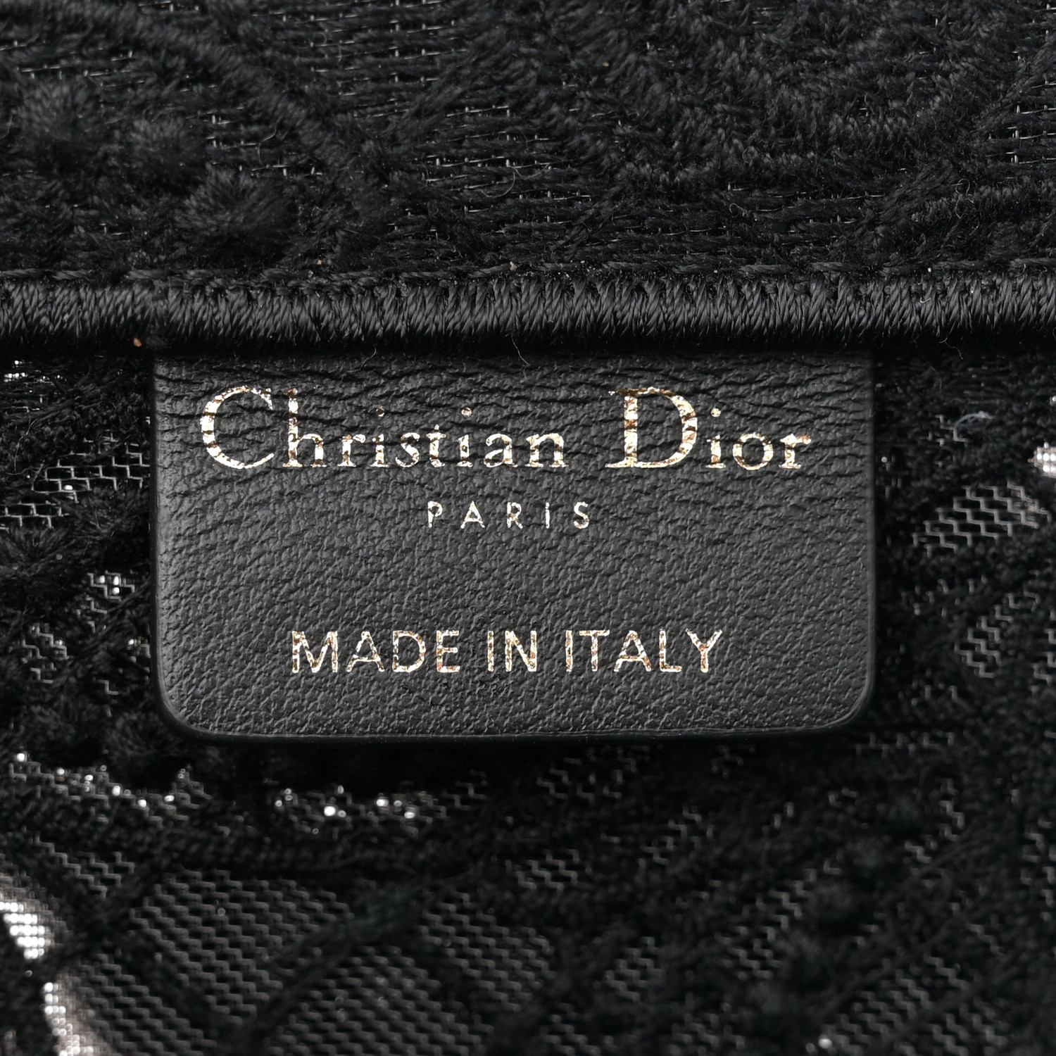 CHRISTIAN DIOR Embroidered 3D Macrame D-Lace Butterfly