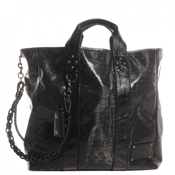 GUCCI Supreme Black トートバッグ GG Black large tote bag in black GG Supreme canvas | GUCCI® US