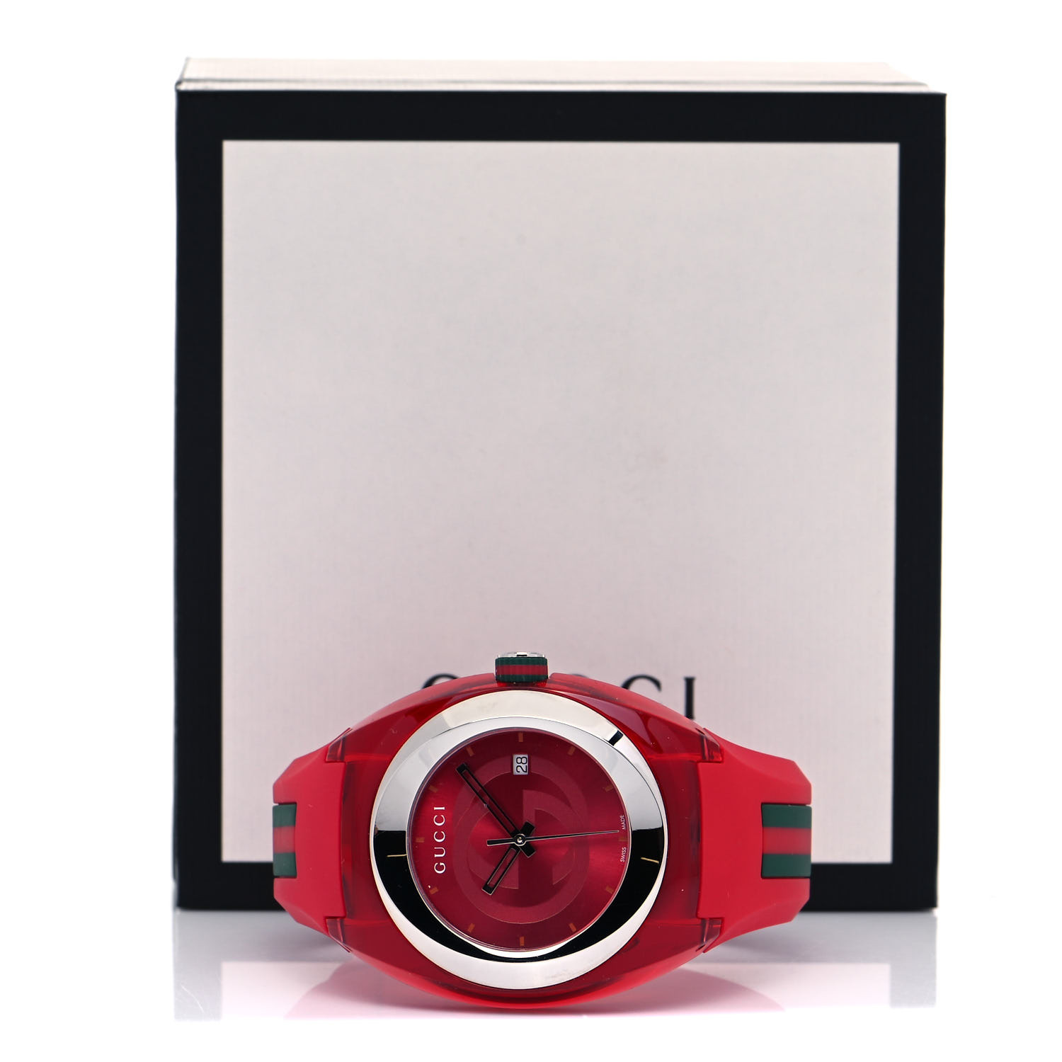 GUCCI グッチ　sync archive Watch rubber レッド Gucci Sync Watches | Contemporary Design for a Connected