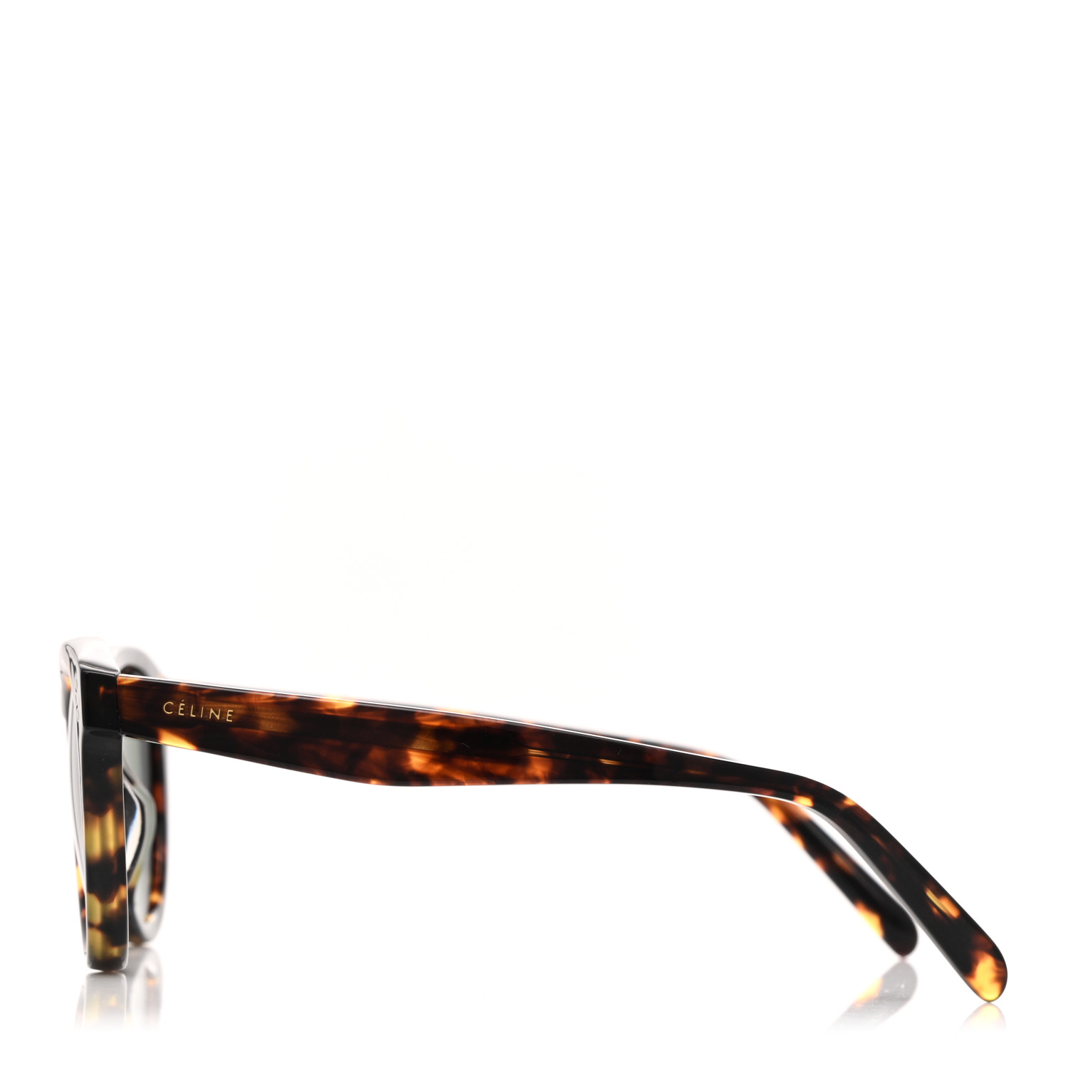 CELINE Acetate Bevel Cat Sunglasses CL 41384/F/S Tortoise