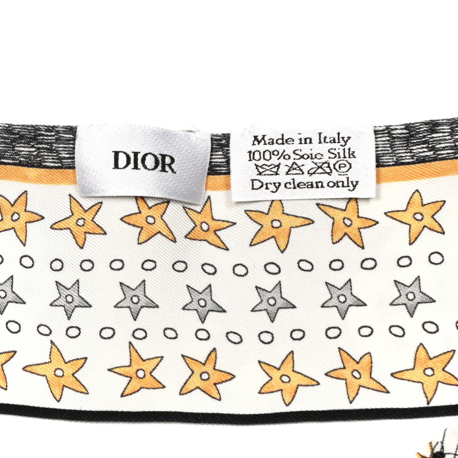 CHRISTIAN DIOR Silk L'Etoile Mitzah Scarf 1119931 | FASHIONPHILE