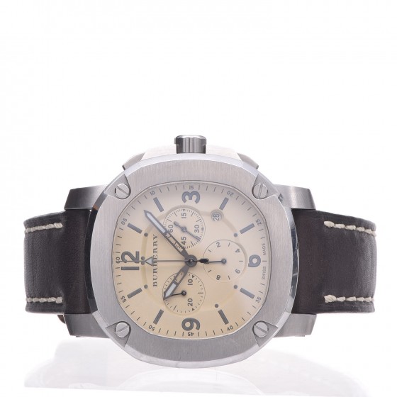 BURBERRY BBY1101 クロノグラフ　THE BRITAIN BURBERRY The Britain 47mm Black & Silver Stainless Steel