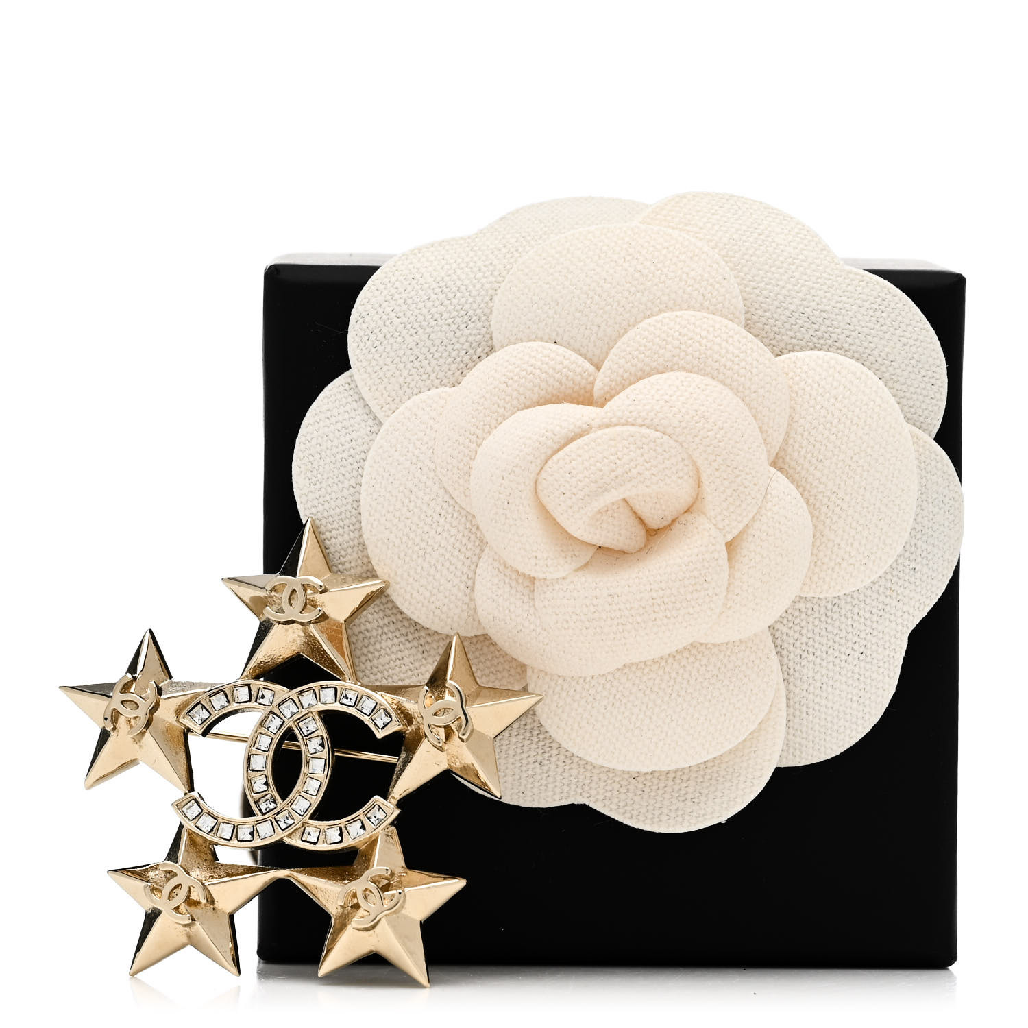 CHANEL ゴールド バレッタ クリスタル付き CHANEL ゴールド バレッタ クリスタル付き 【公式通販】