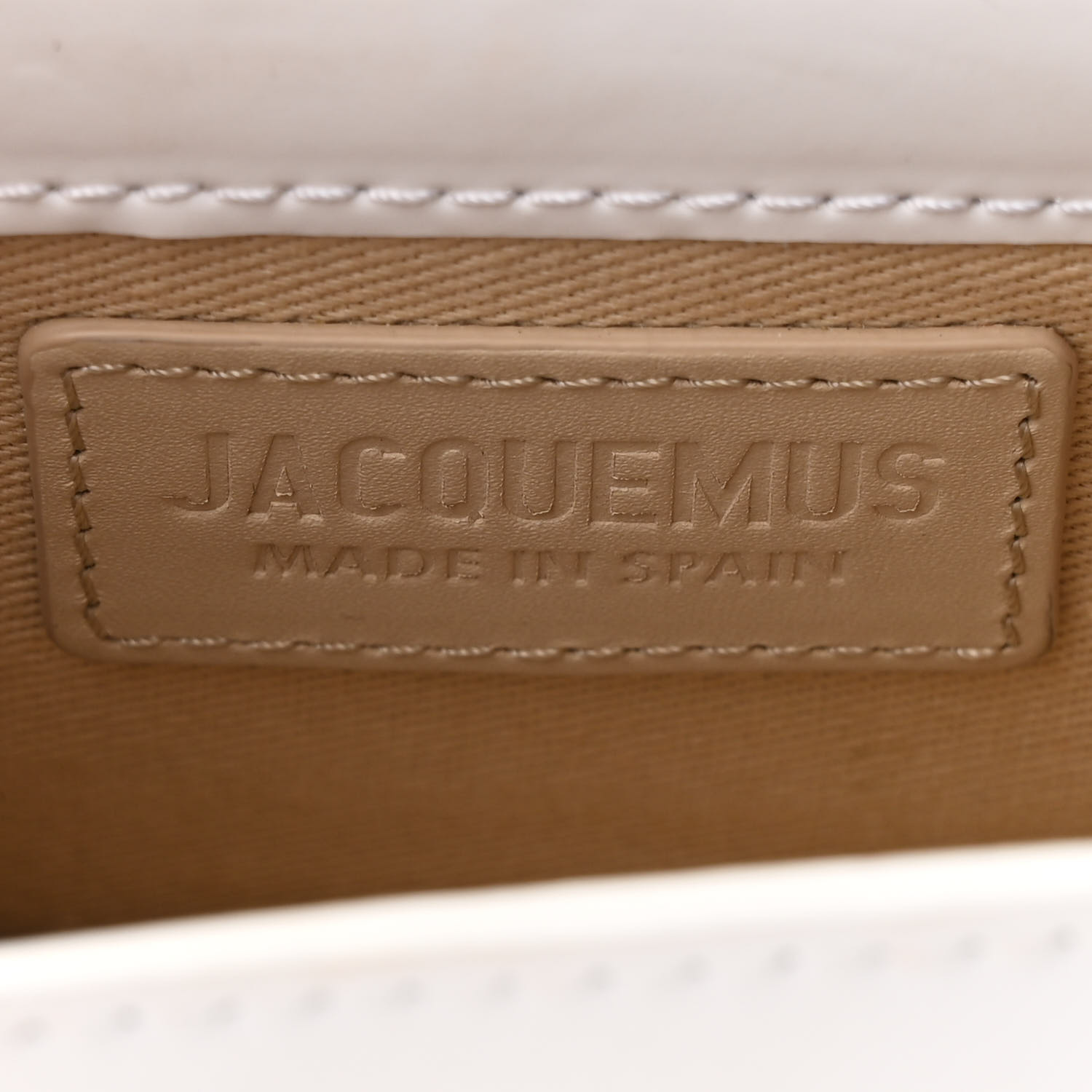 JACQUEMUS Smooth Calfskin Le Chiquito White 1699692