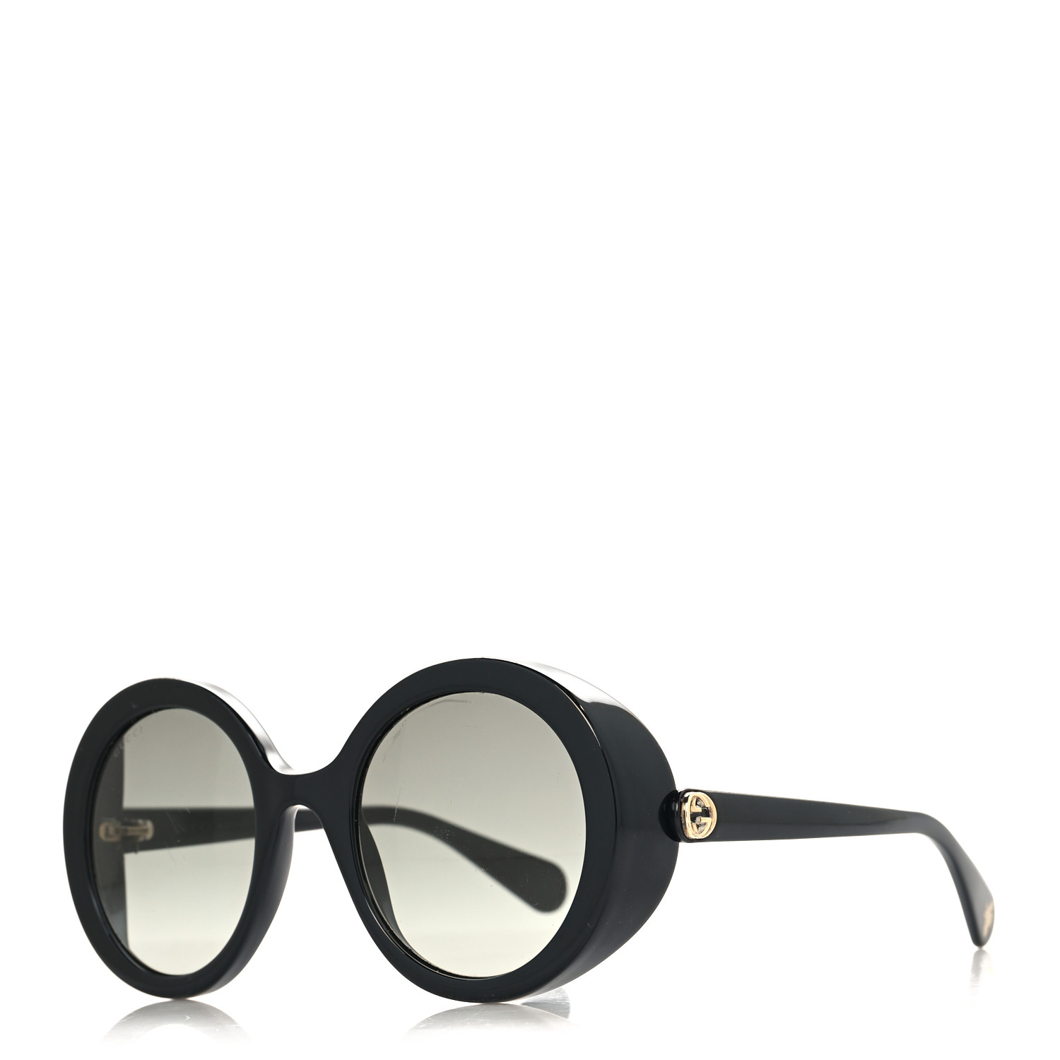 GUCCI Acetate Round GG Sunglasses GG0367S Black 1696265