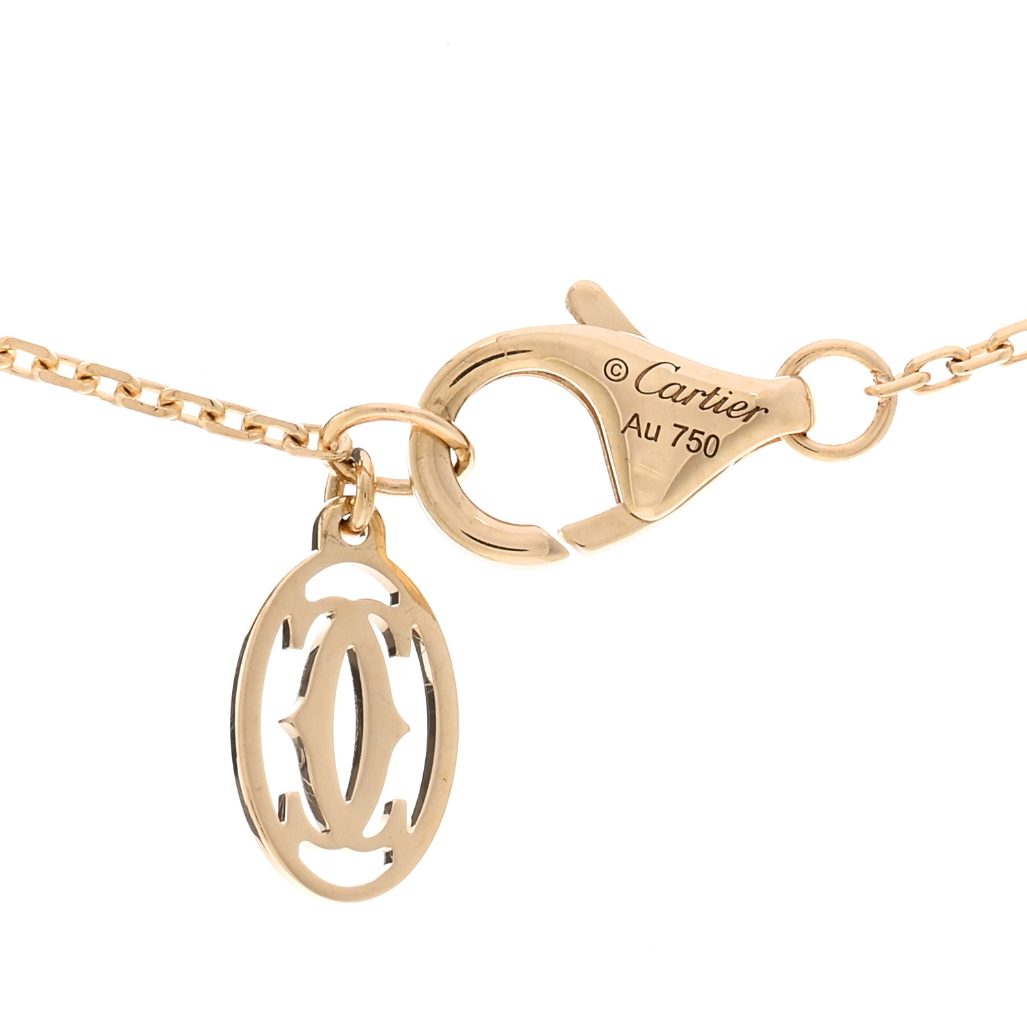CARTIER 18K Yellow Gold Diamond XS D'Amour Pendant Necklace